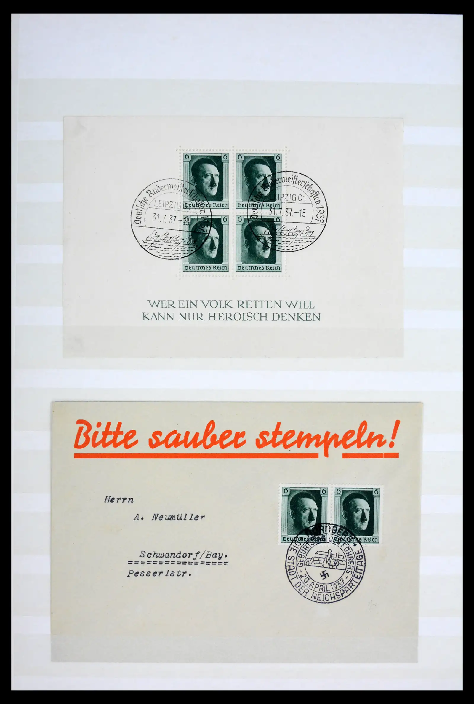 42098 0027 - Postzegelverzameling 42098 Duitse Rijk 1937.