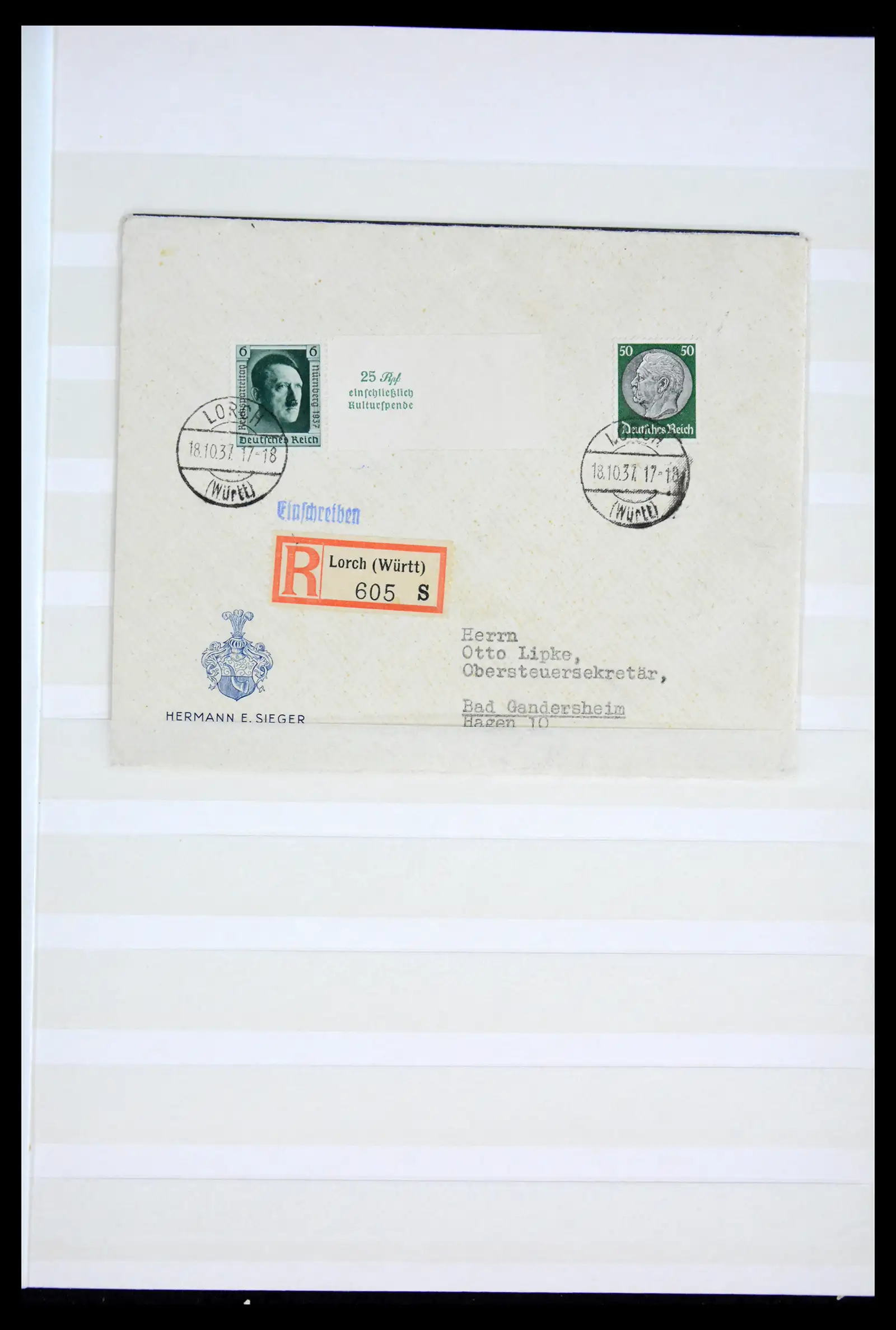 42098 0029 - Postzegelverzameling 42098 Duitse Rijk 1937.