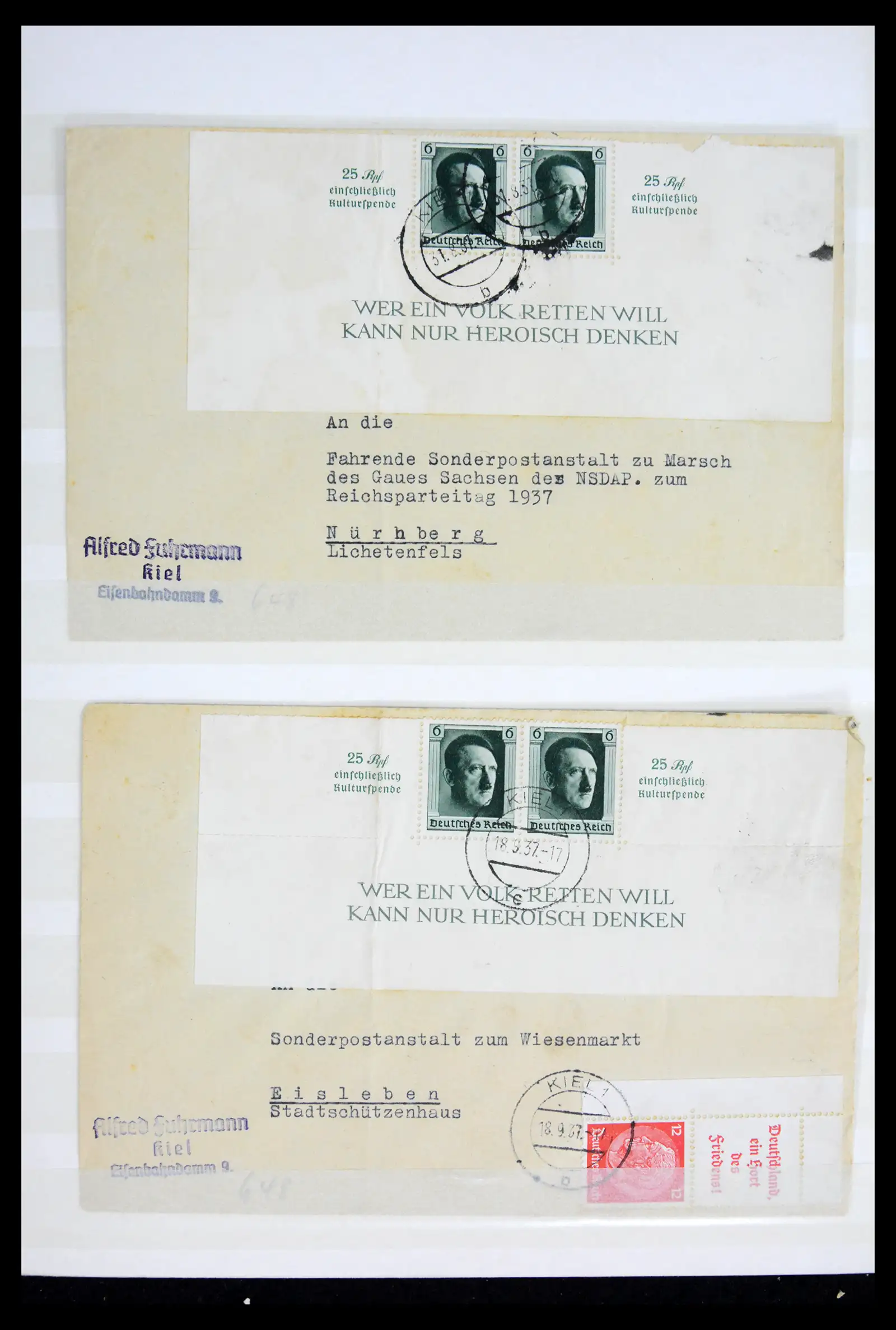 42098 0033 - Postzegelverzameling 42098 Duitse Rijk 1937.