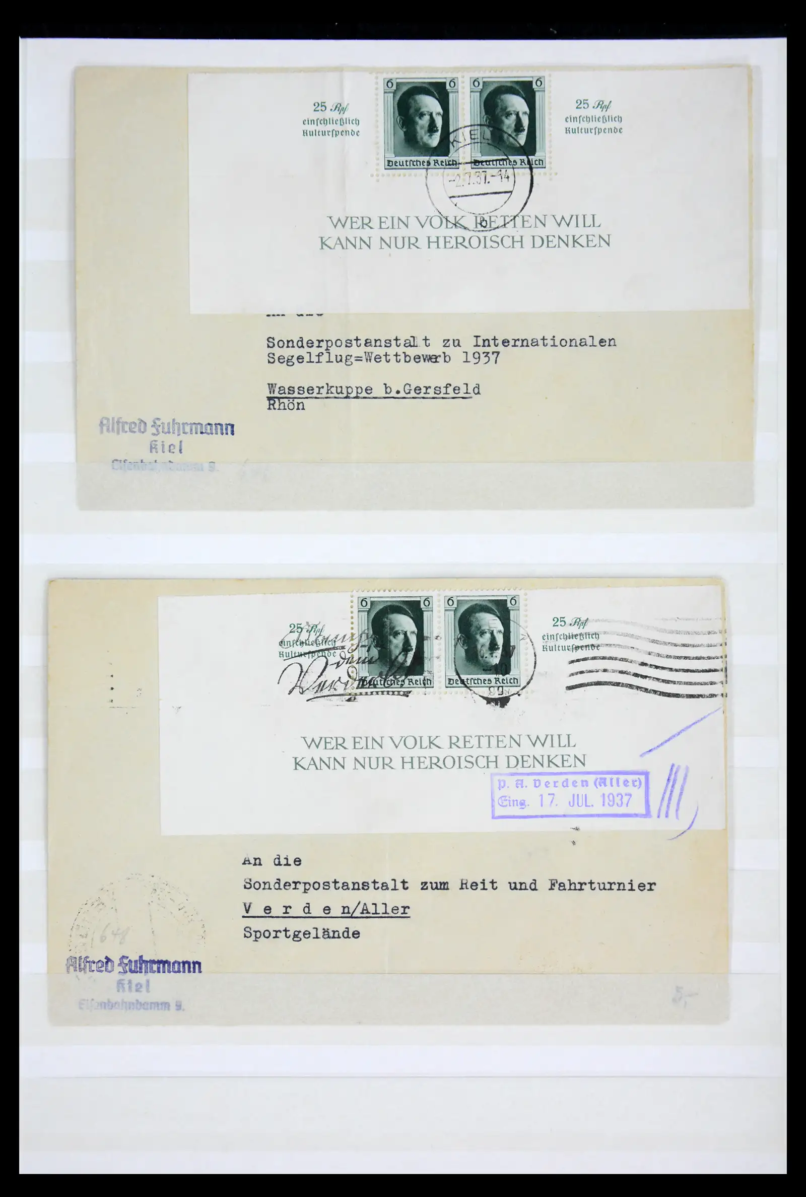 42098 0034 - Postzegelverzameling 42098 Duitse Rijk 1937.