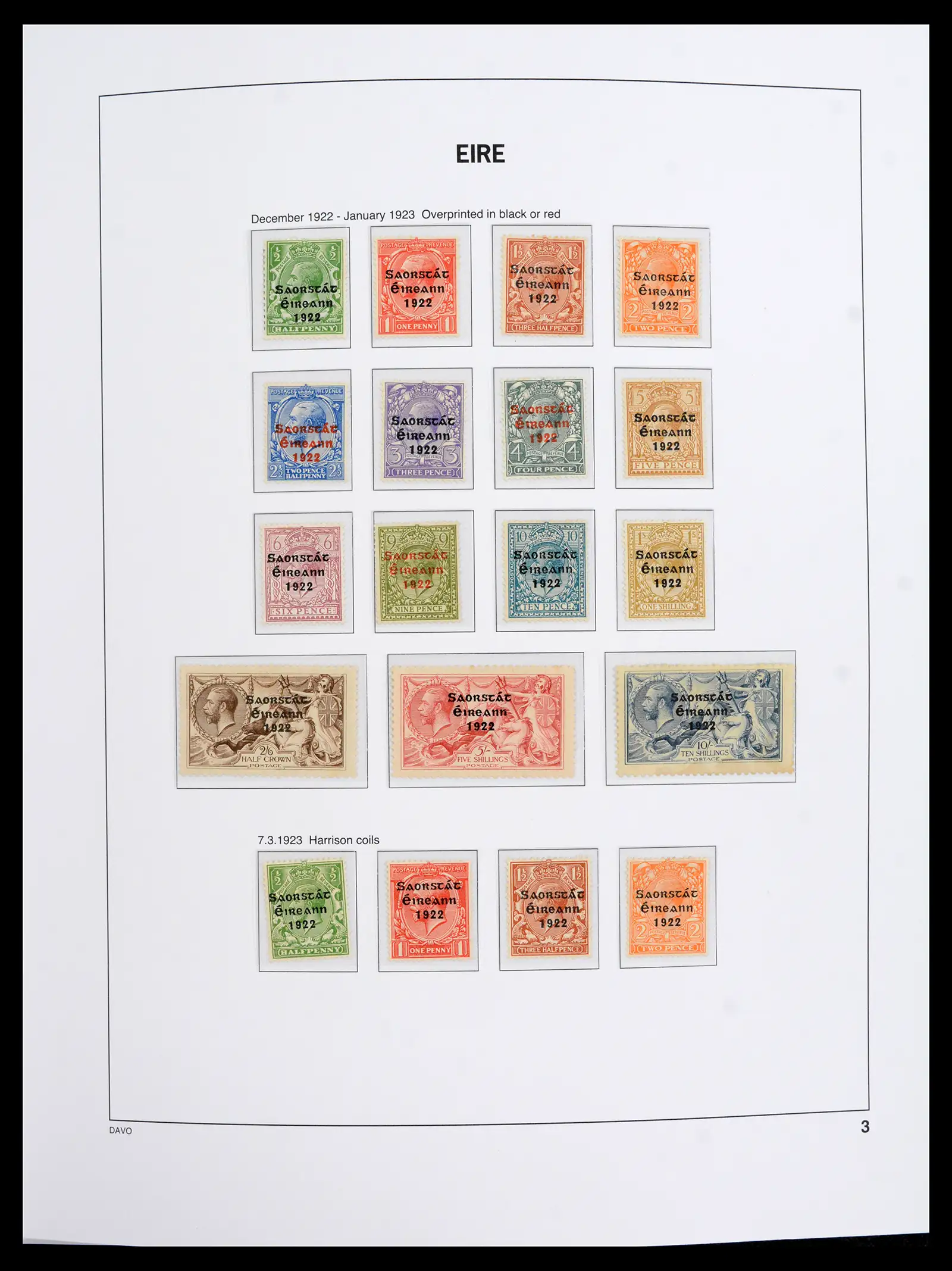 42100 0004 - Stamp collection 42100 Ierland 1922-2016.