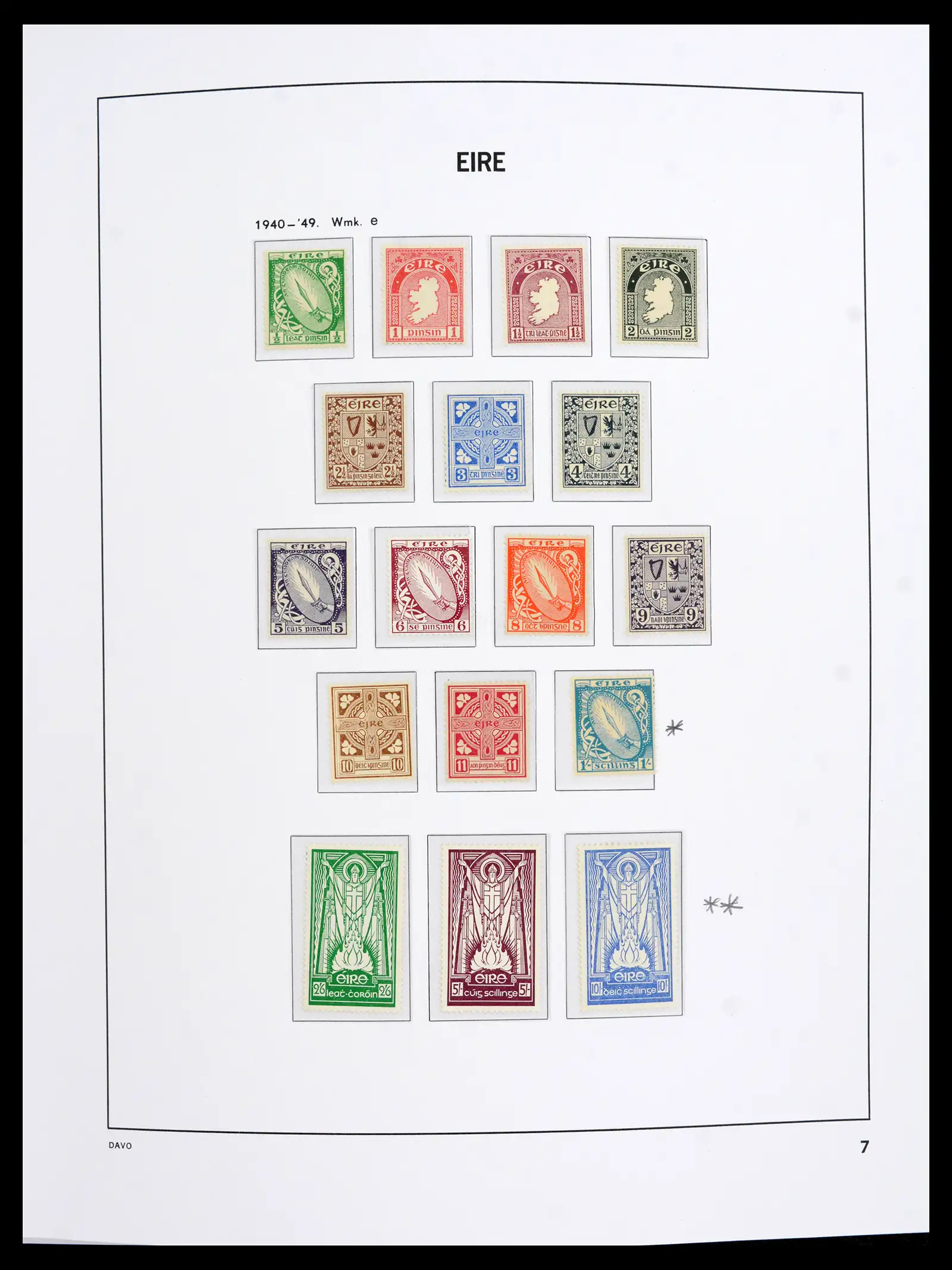 42100 0008 - Stamp collection 42100 Ierland 1922-2016.