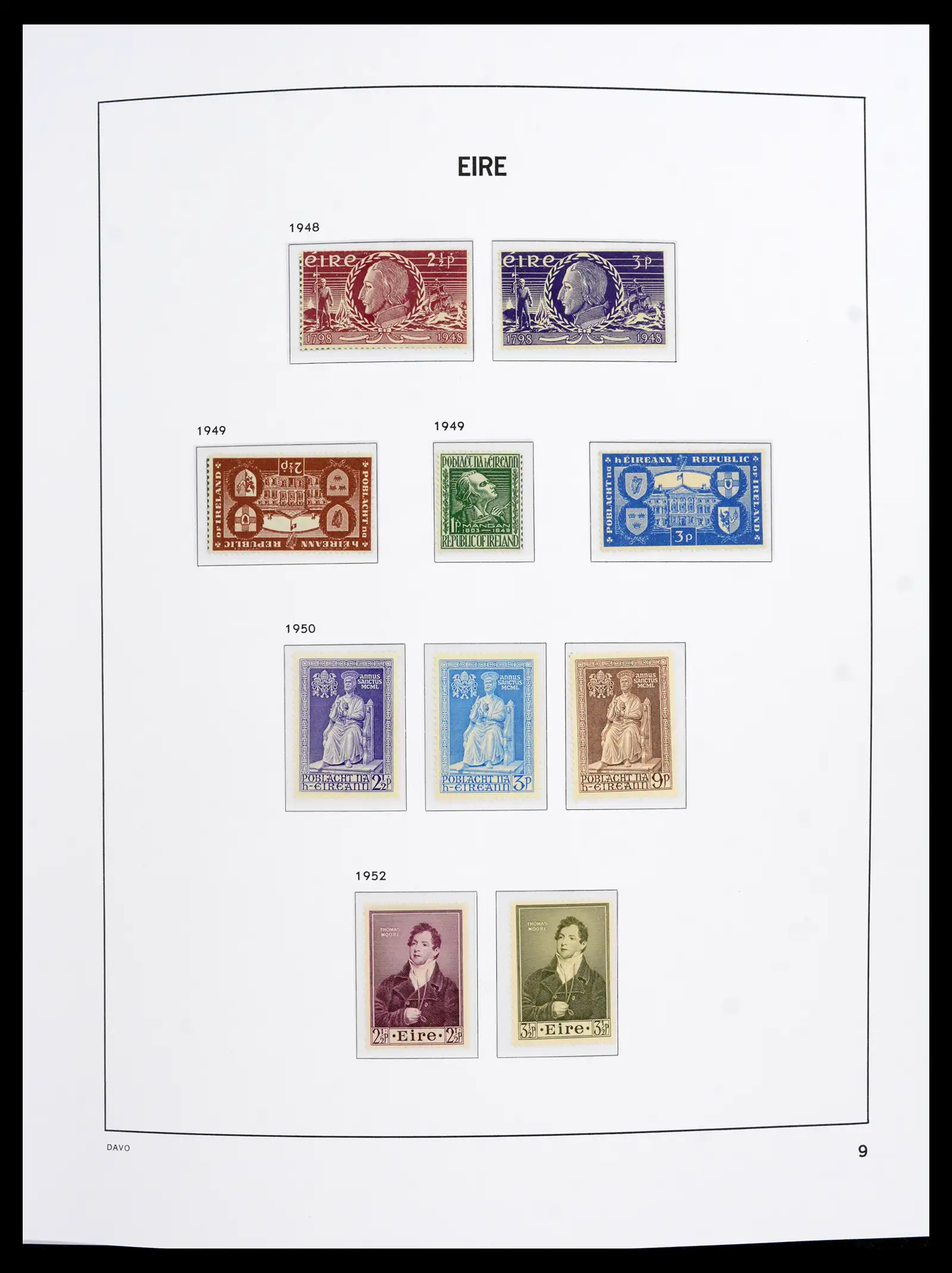 42100 0010 - Stamp collection 42100 Ierland 1922-2016.