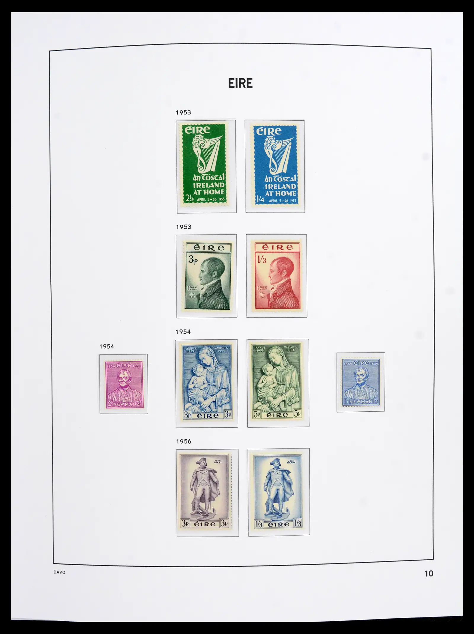 42100 0011 - Stamp collection 42100 Ierland 1922-2016.