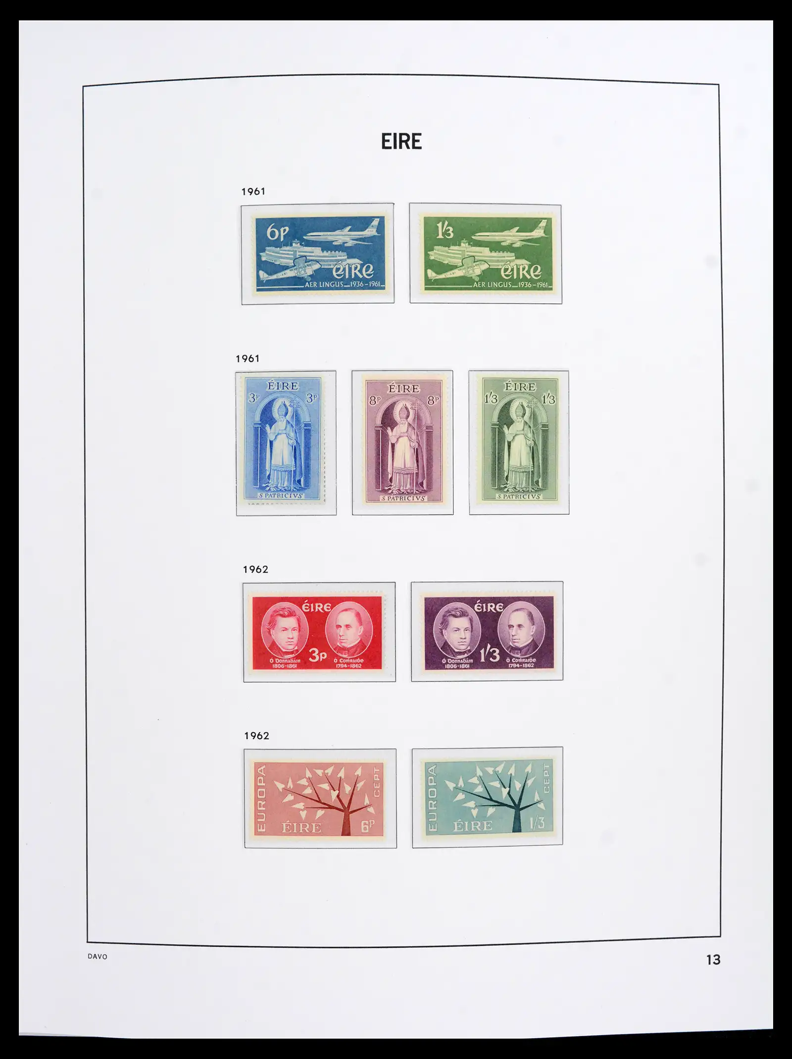 42100 0014 - Stamp collection 42100 Ierland 1922-2016.