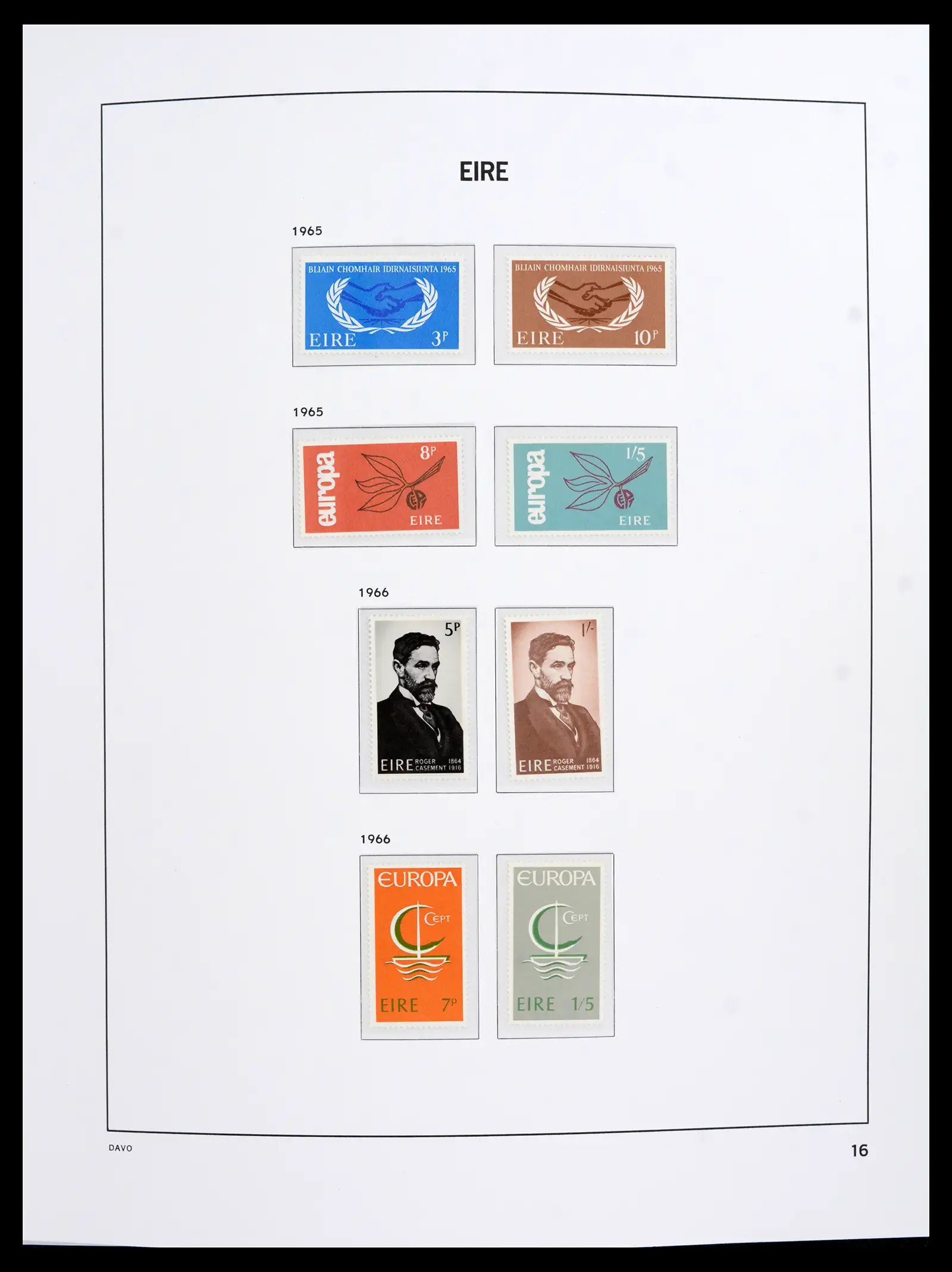 42100 0017 - Stamp collection 42100 Ierland 1922-2016.
