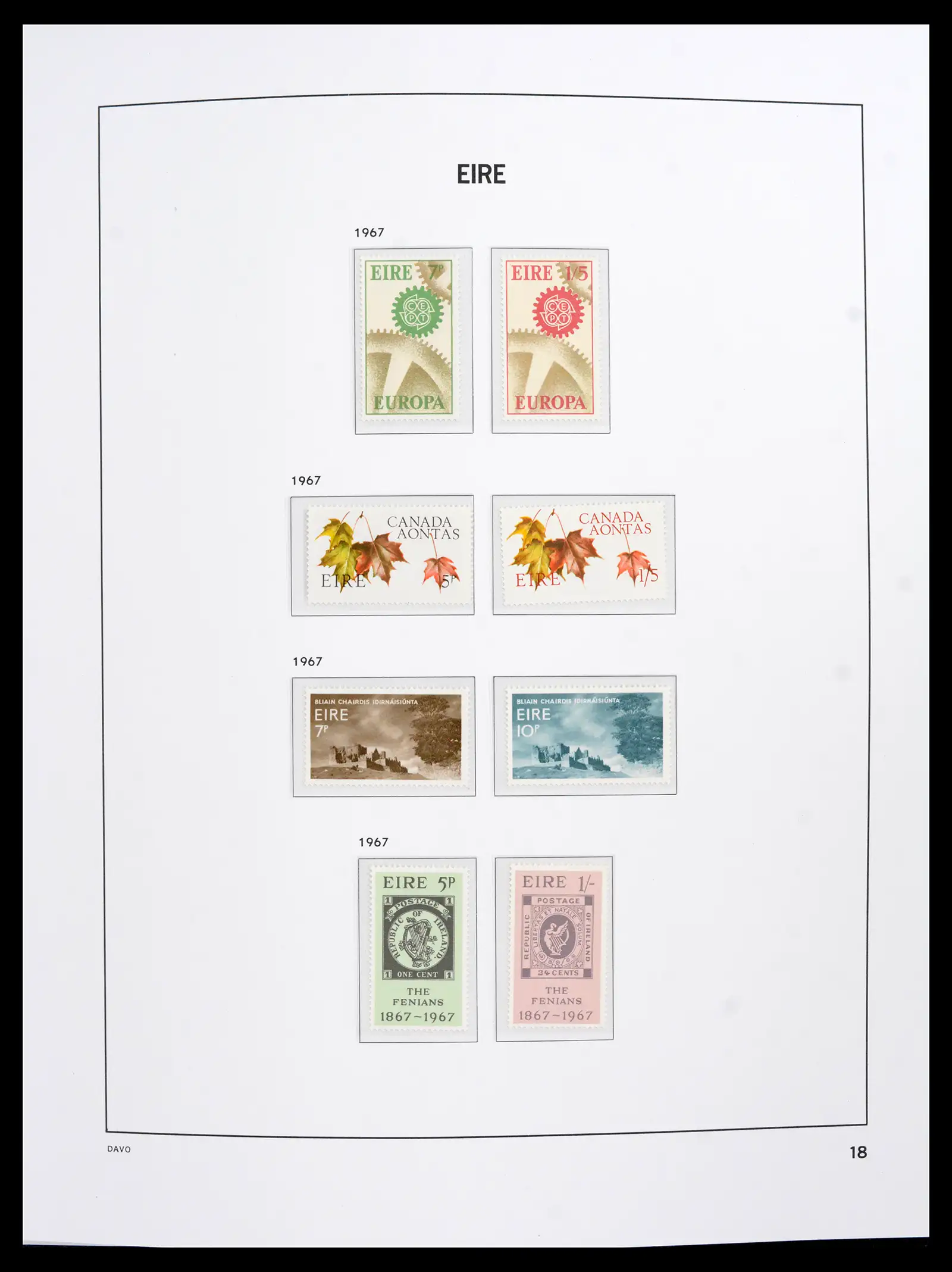 42100 0019 - Stamp collection 42100 Ierland 1922-2016.