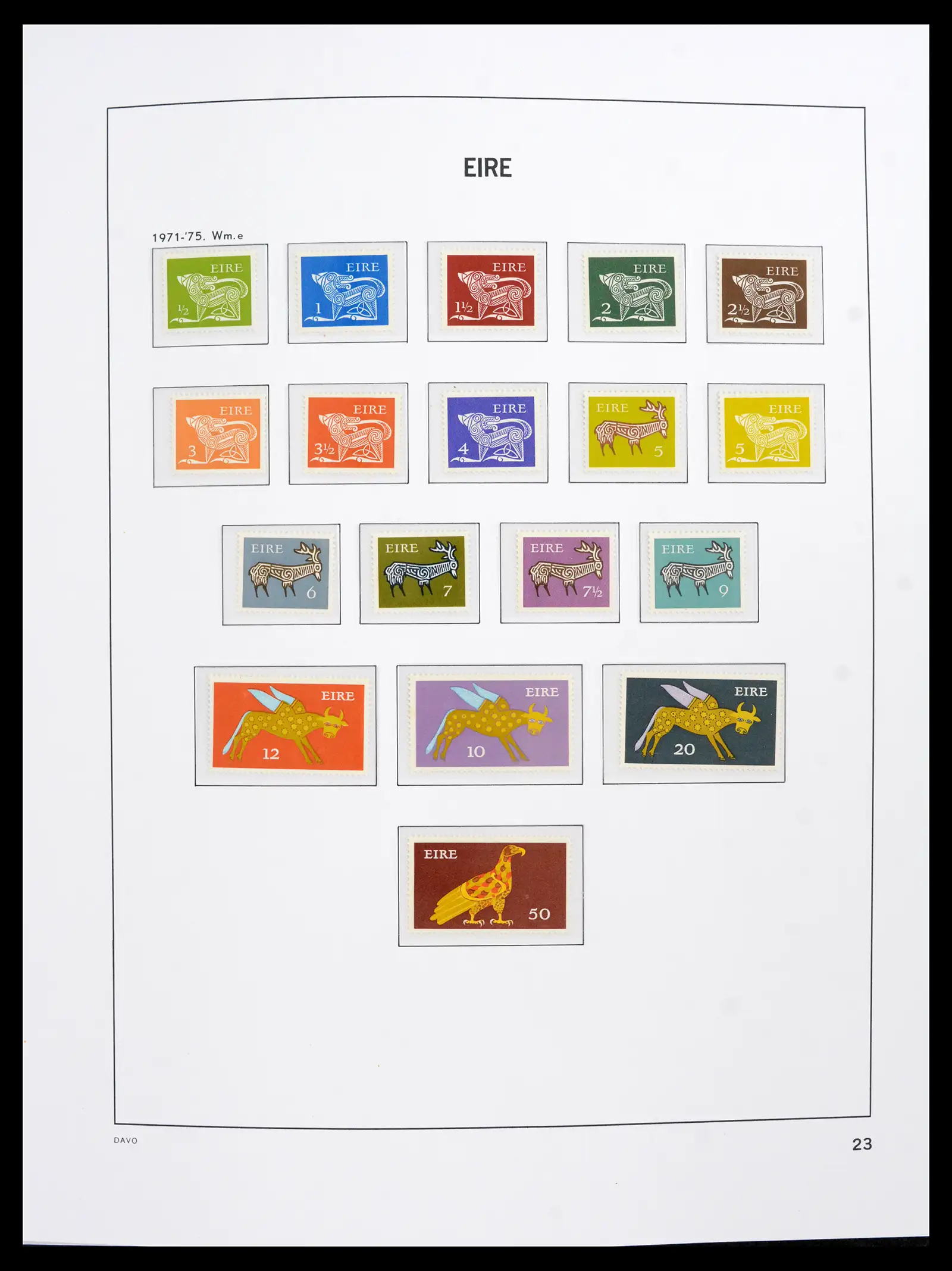42100 0024 - Postzegelverzameling 42100 Ierland 1922-2016.