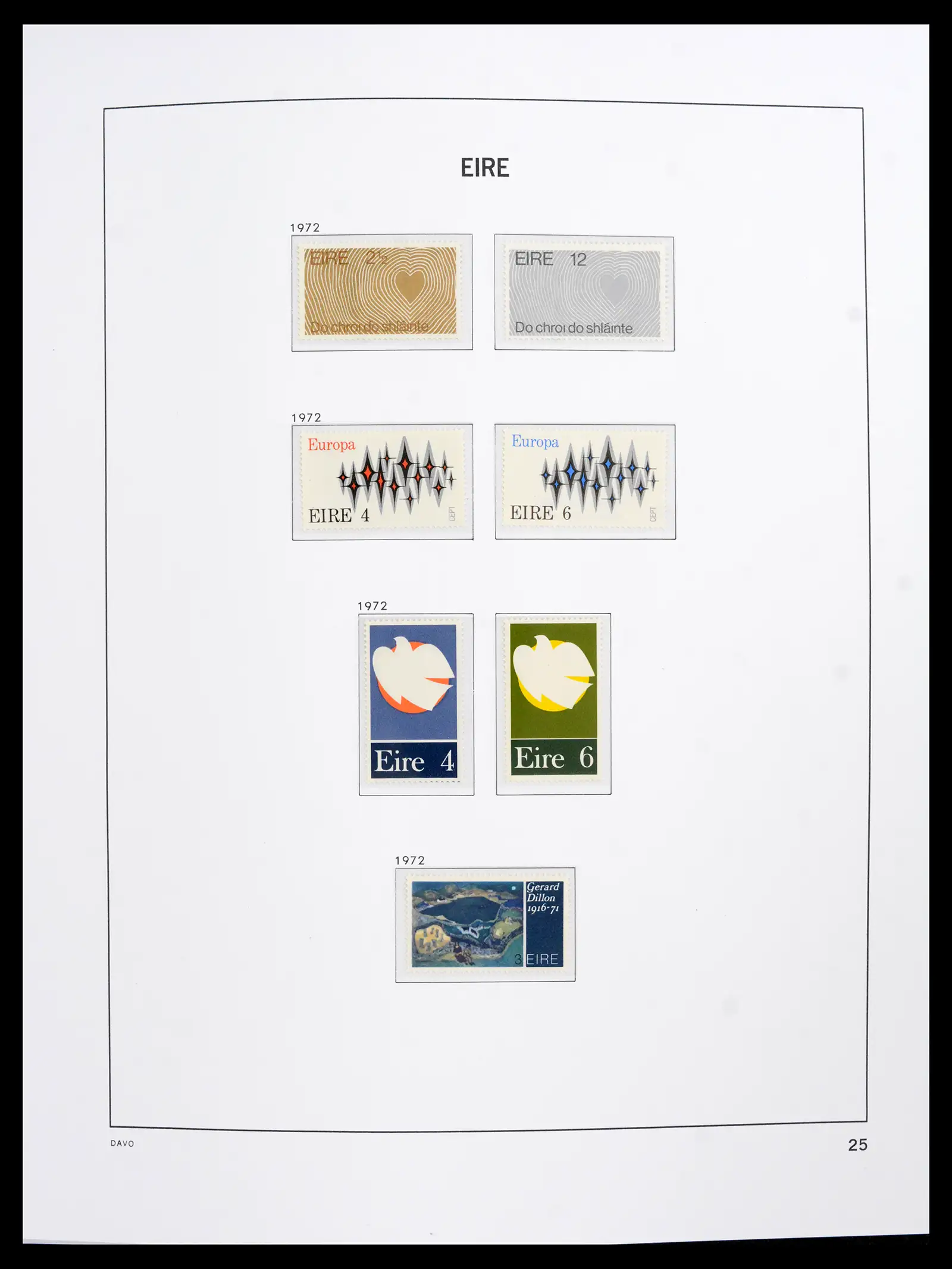 42100 0026 - Postzegelverzameling 42100 Ierland 1922-2016.