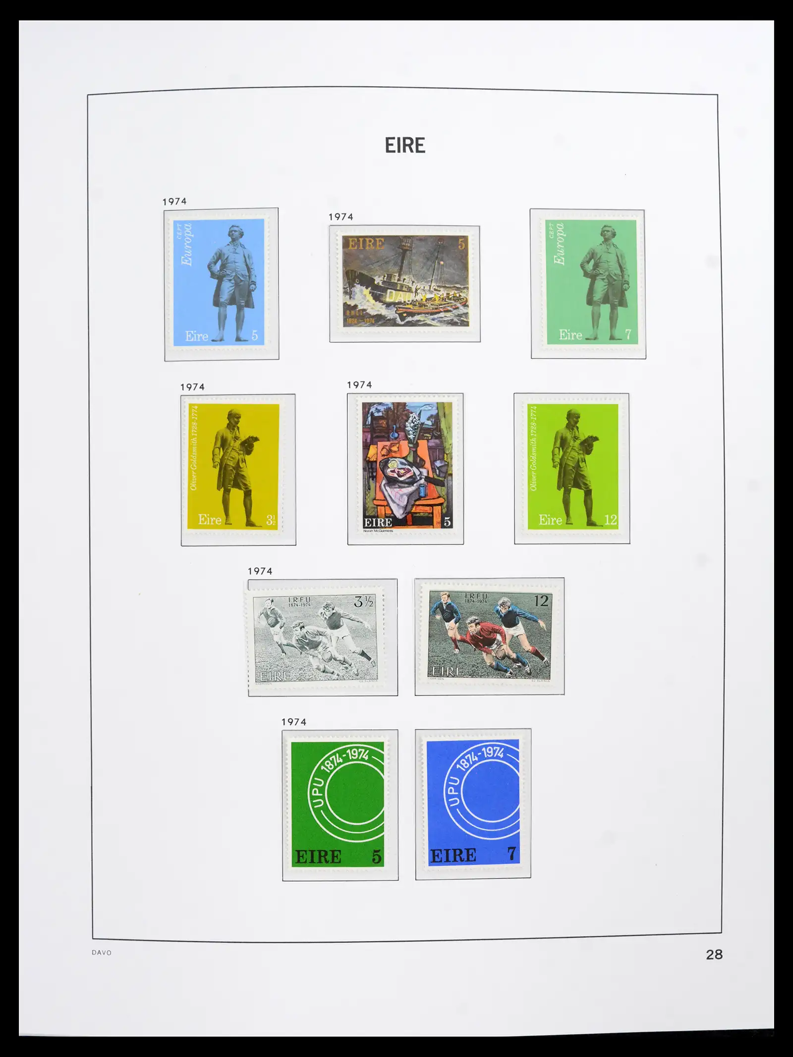 42100 0029 - Postzegelverzameling 42100 Ierland 1922-2016.
