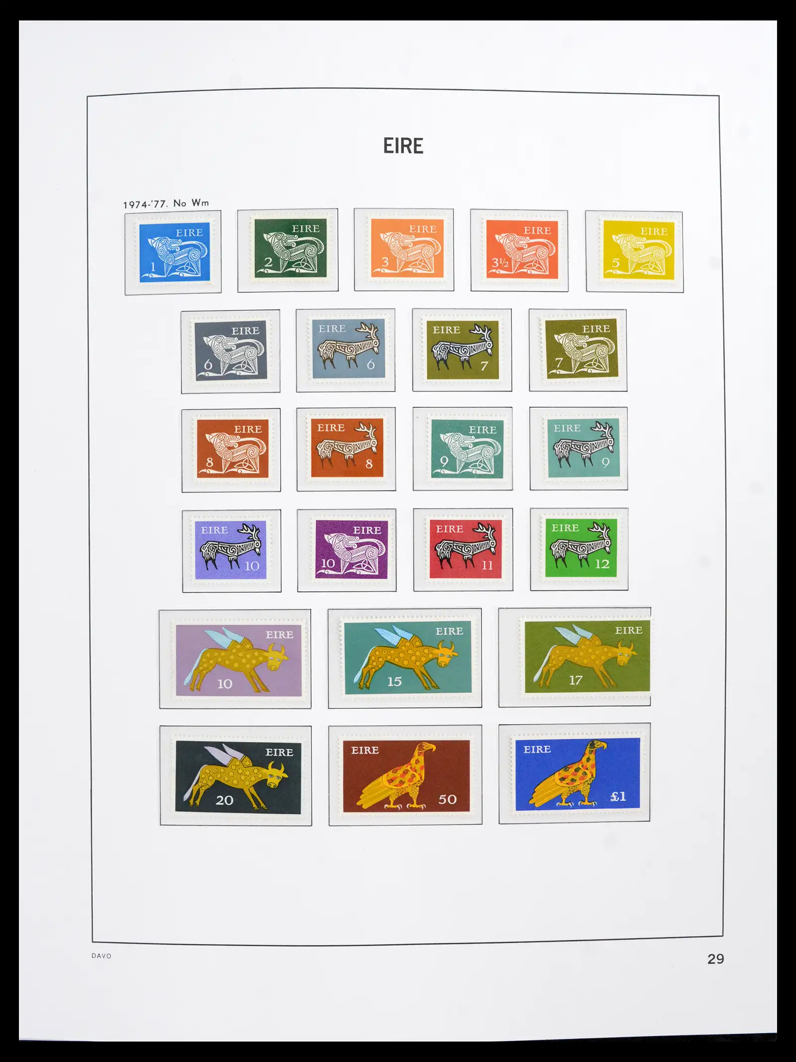 42100 0030 - Postzegelverzameling 42100 Ierland 1922-2016.