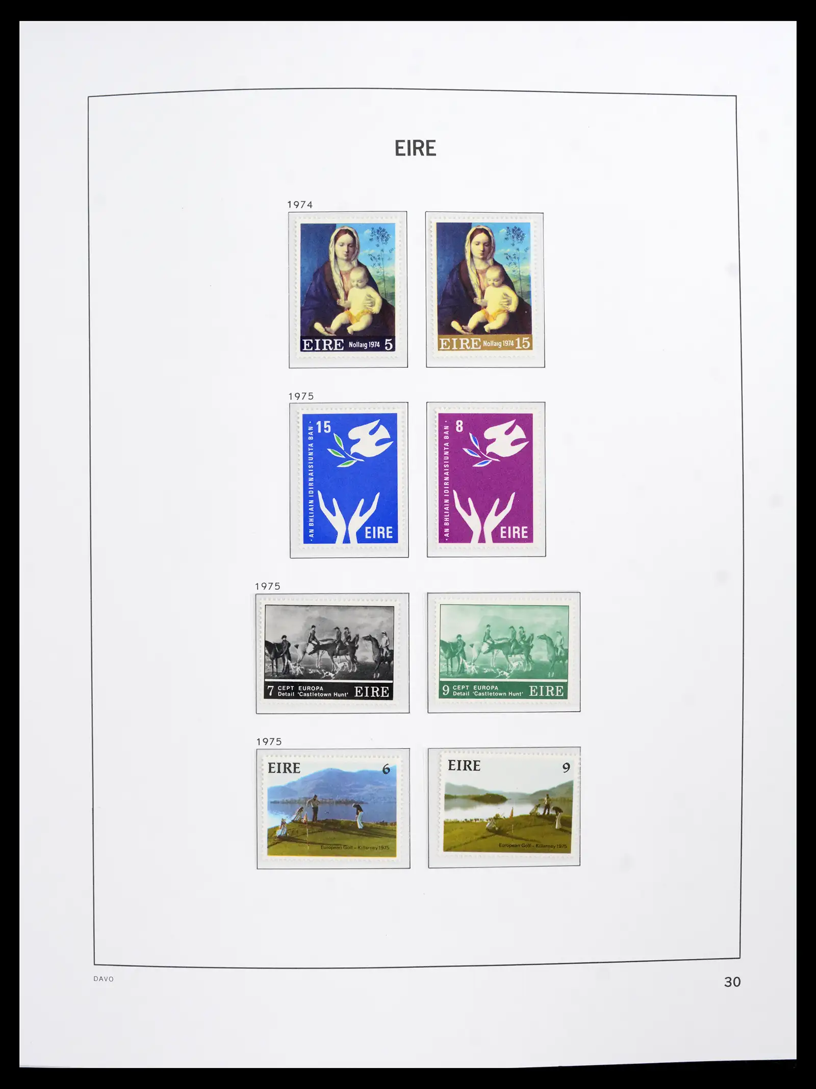 42100 0031 - Postzegelverzameling 42100 Ierland 1922-2016.