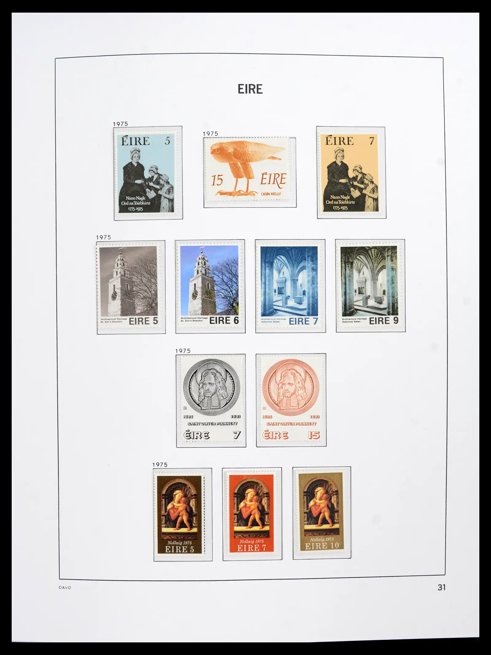 42100 0032 - Postzegelverzameling 42100 Ierland 1922-2016.