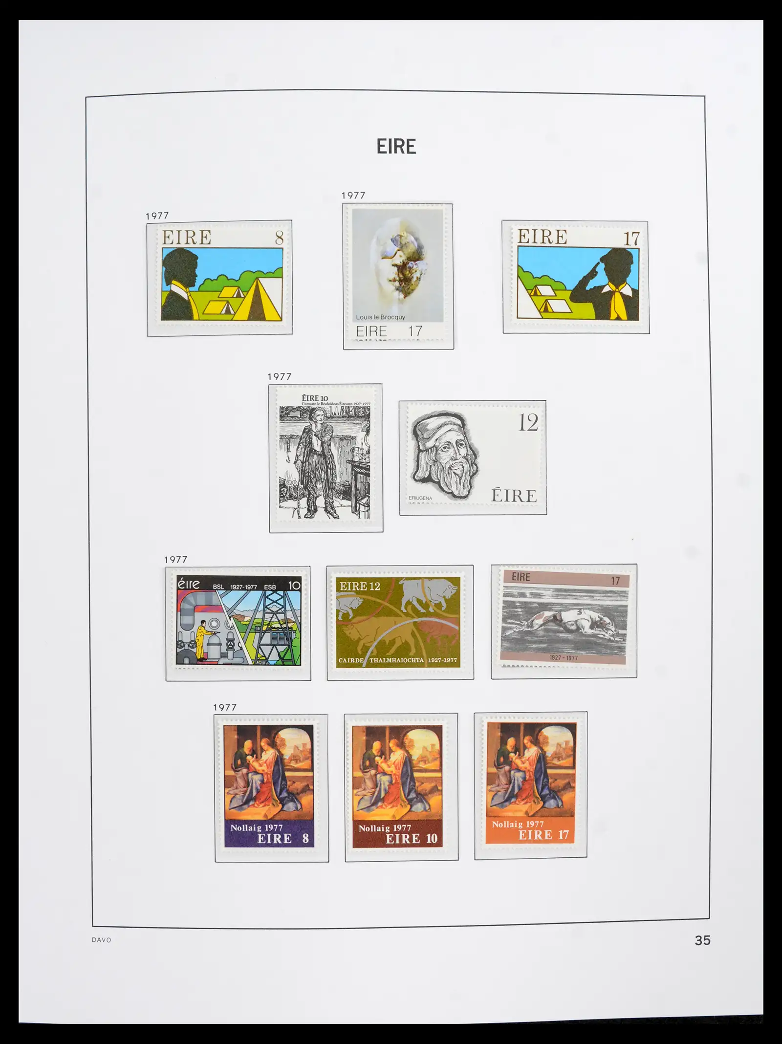 42100 0035 - Postzegelverzameling 42100 Ierland 1922-2016.