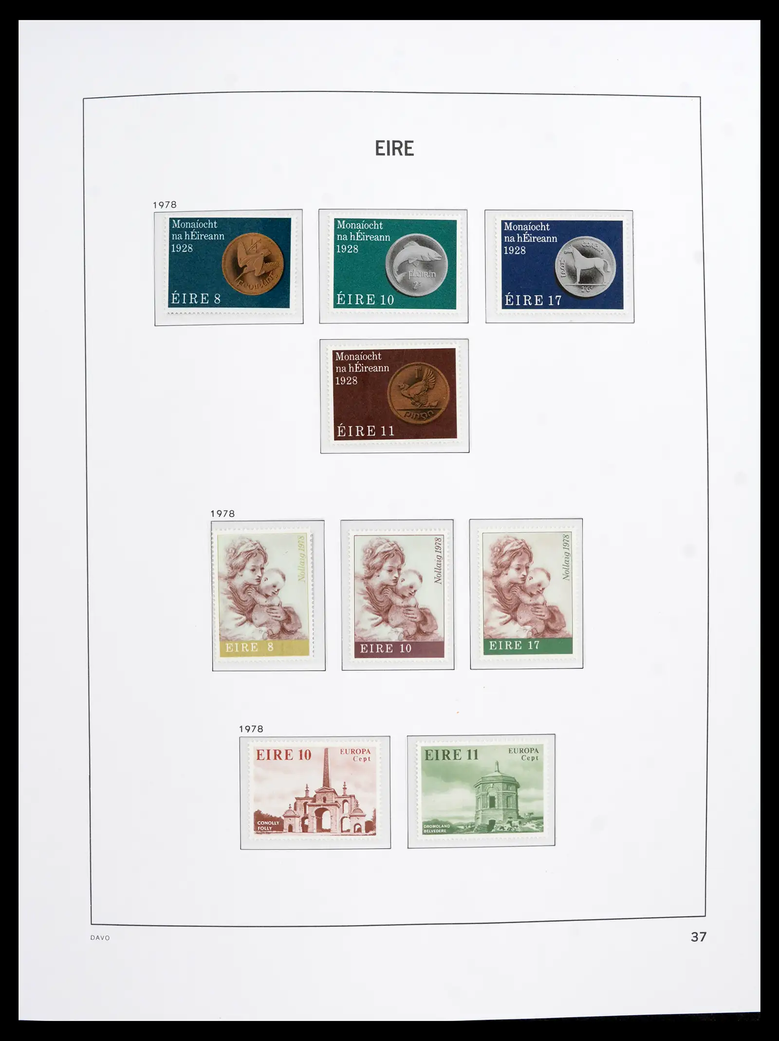 42100 0037 - Postzegelverzameling 42100 Ierland 1922-2016.