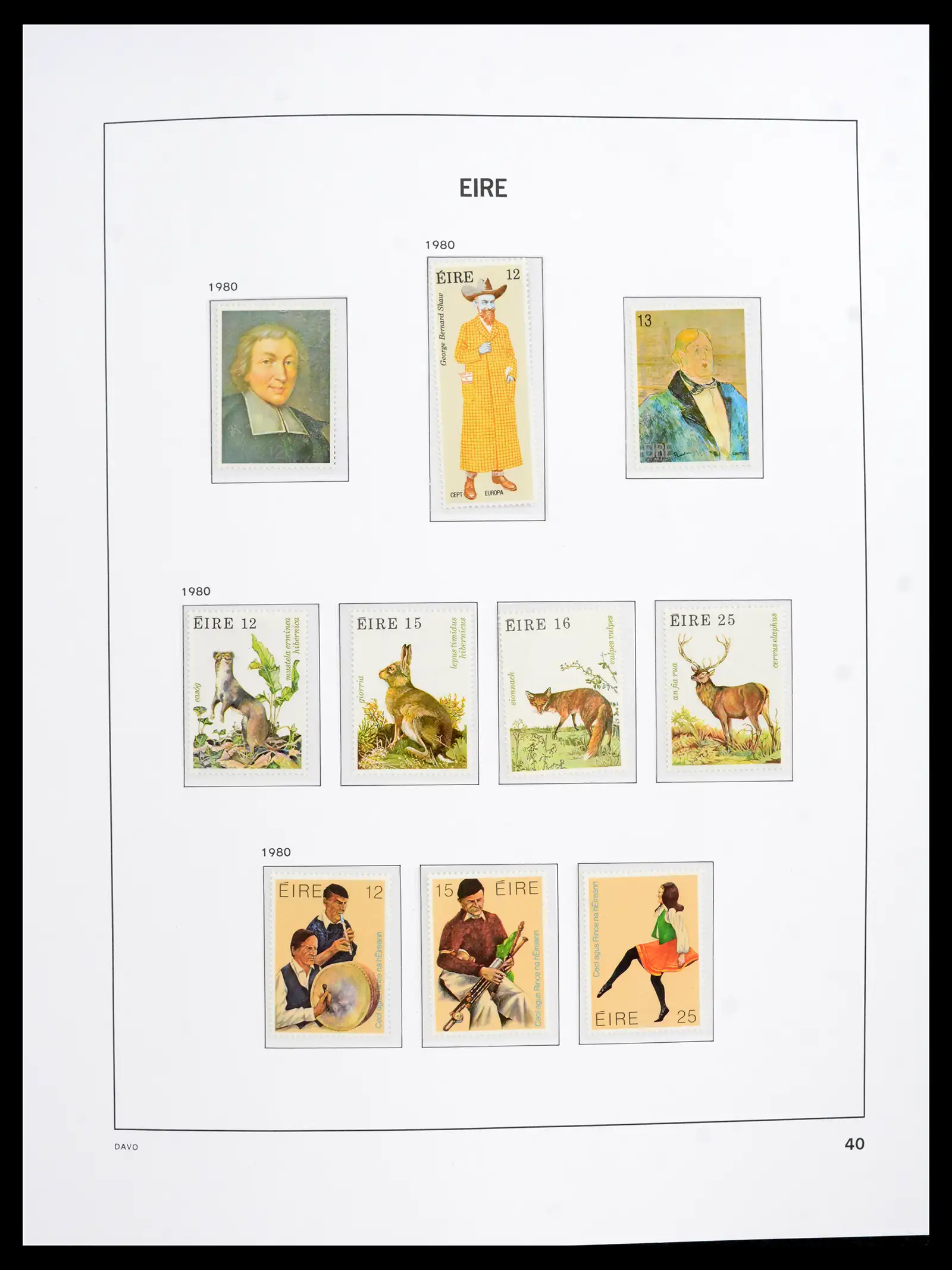 42100 0040 - Postzegelverzameling 42100 Ierland 1922-2016.
