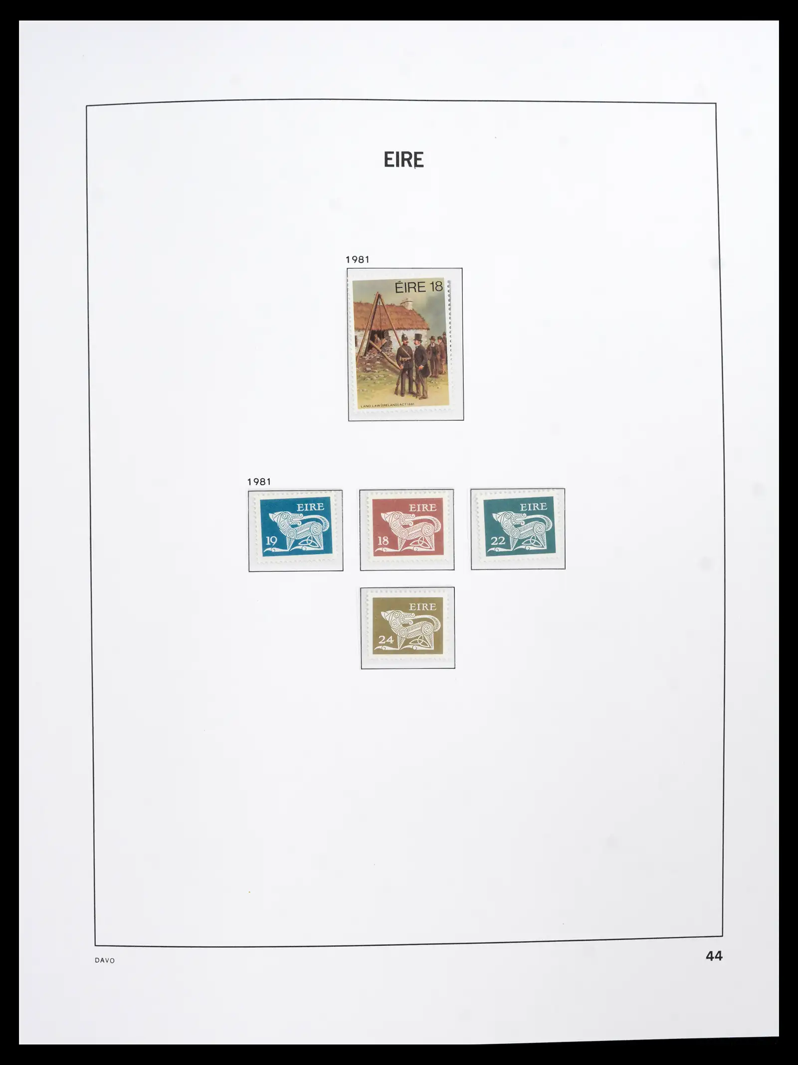42100 0044 - Postzegelverzameling 42100 Ierland 1922-2016.