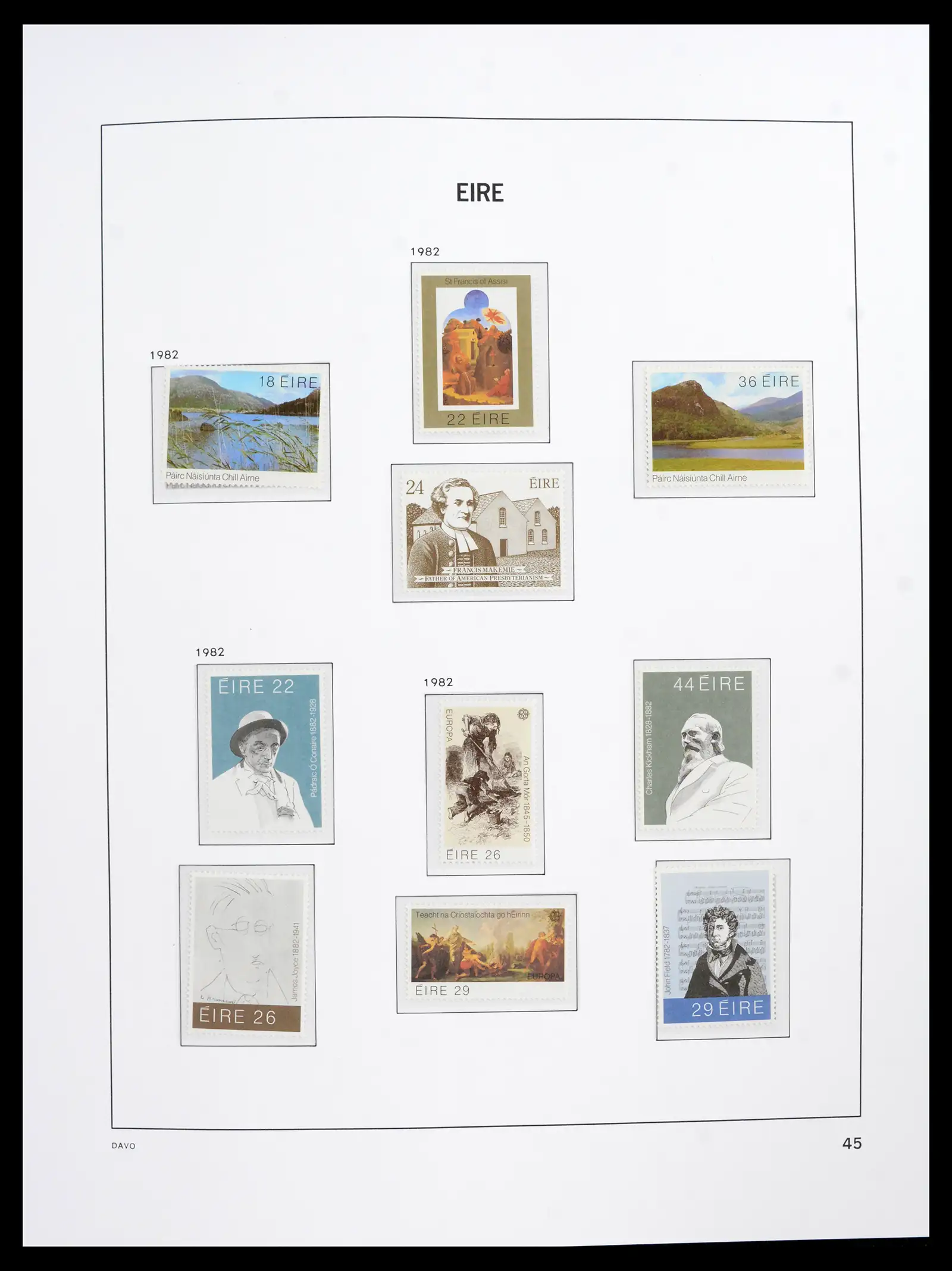 42100 0045 - Postzegelverzameling 42100 Ierland 1922-2016.