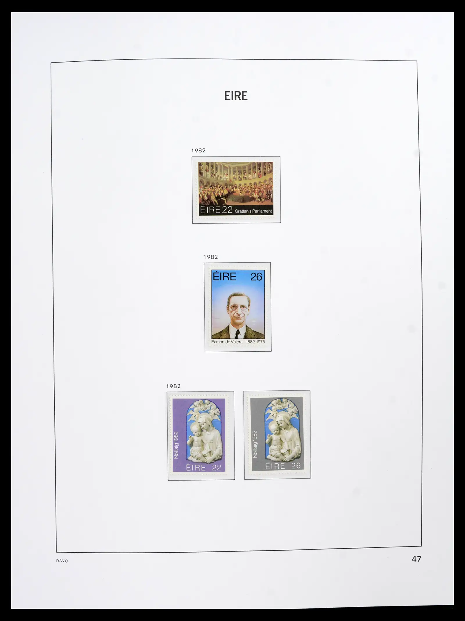 42100 0047 - Postzegelverzameling 42100 Ierland 1922-2016.