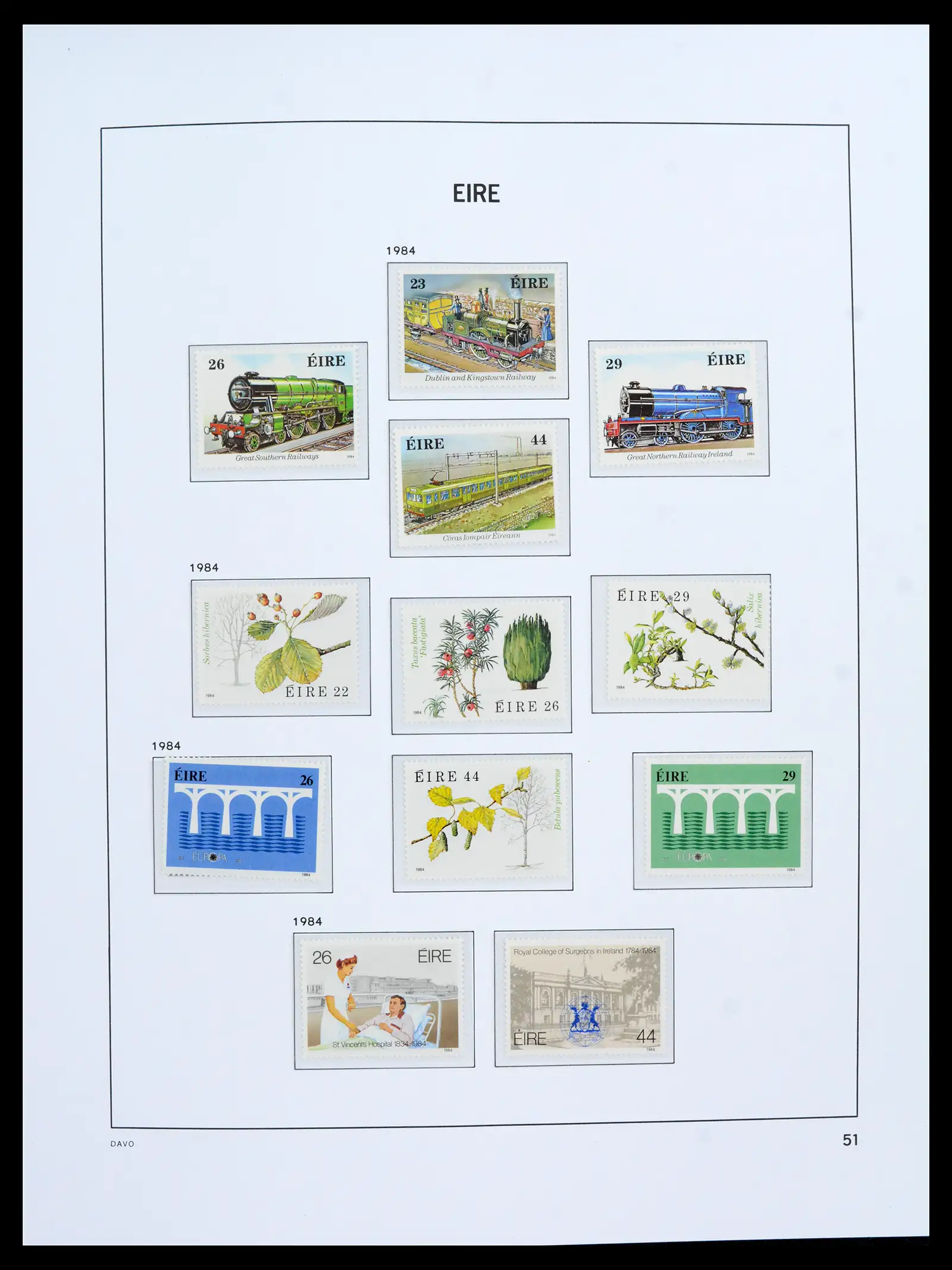42100 0051 - Postzegelverzameling 42100 Ierland 1922-2016.