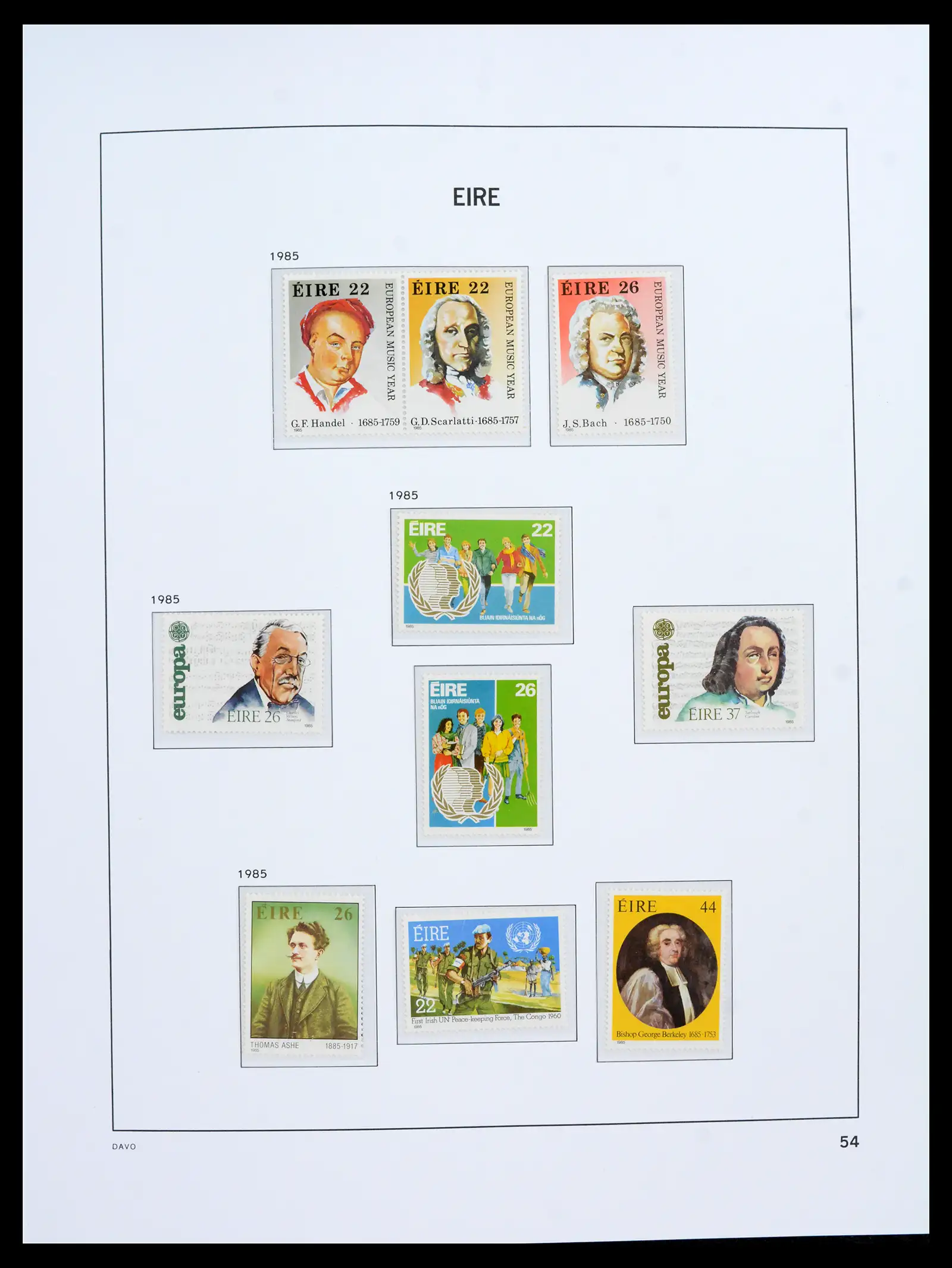 42100 0054 - Postzegelverzameling 42100 Ierland 1922-2016.