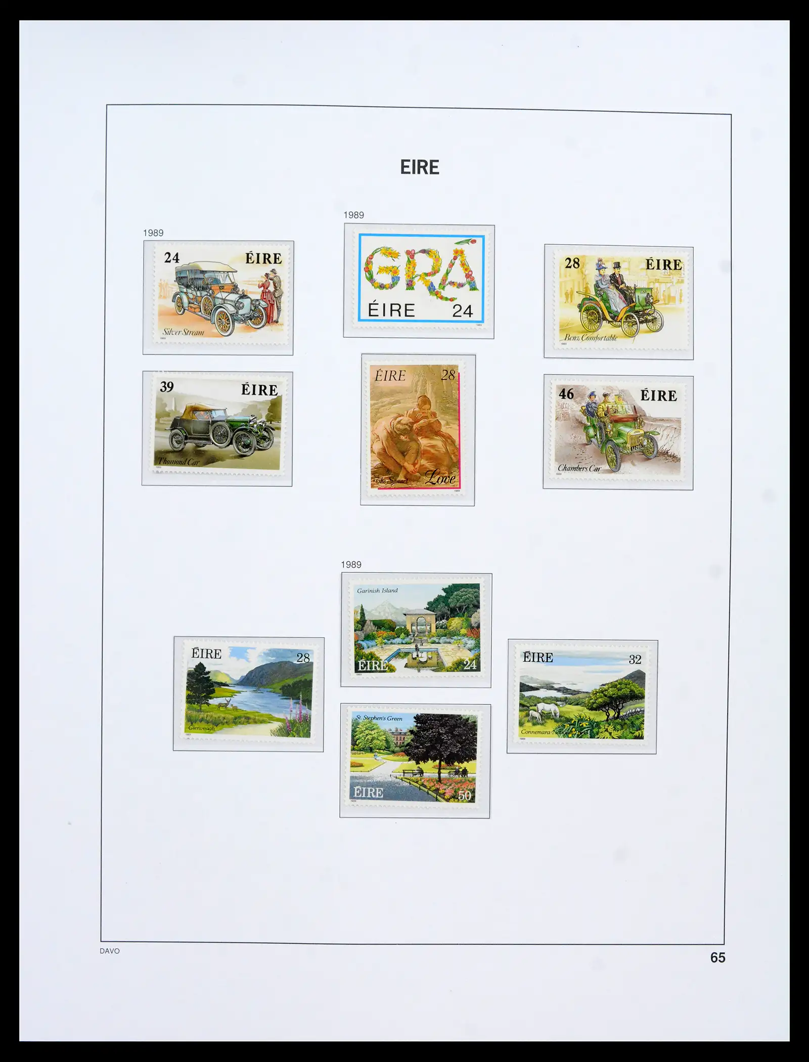 42100 0071 - Postzegelverzameling 42100 Ierland 1922-2016.