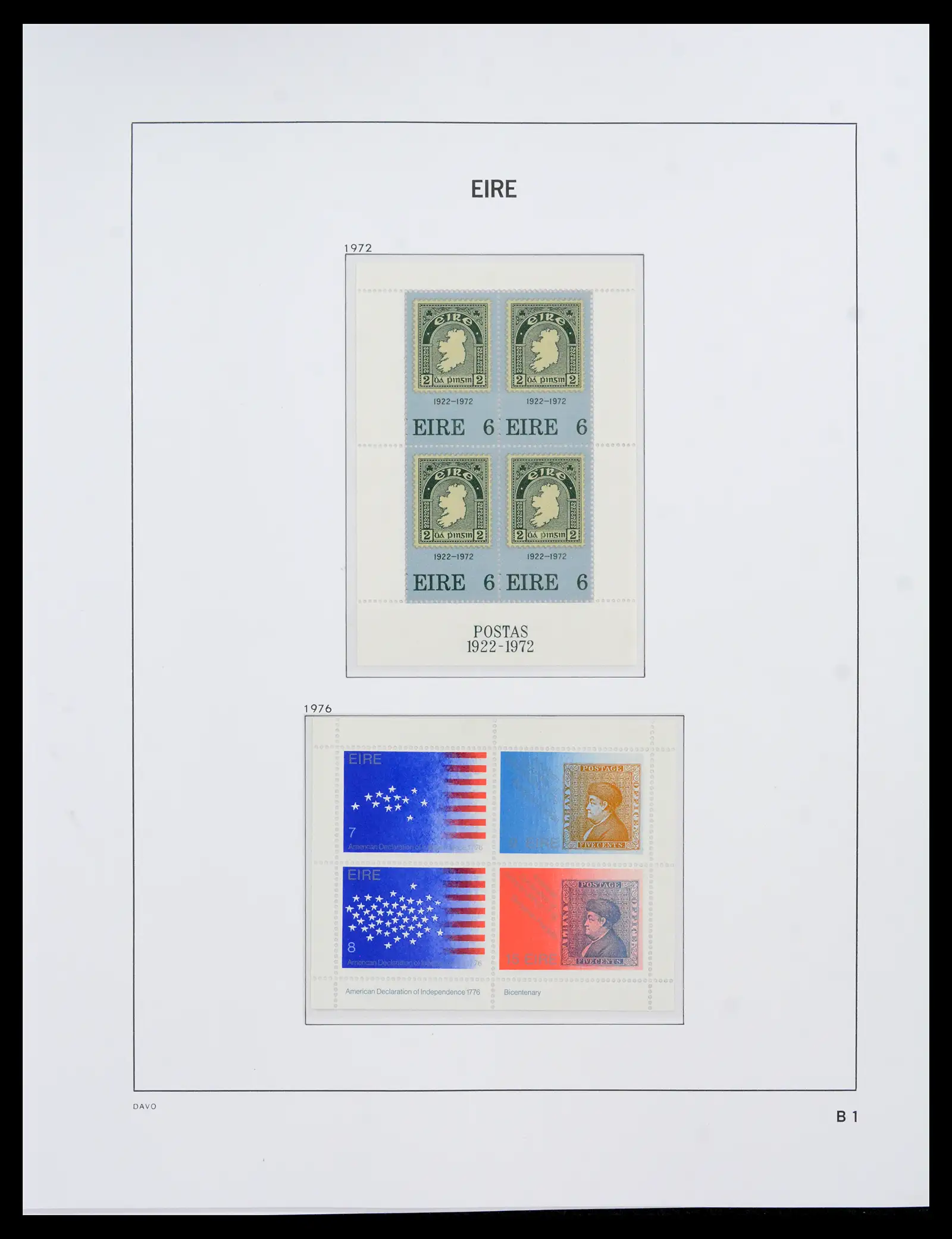 42100 0092 - Postzegelverzameling 42100 Ierland 1922-2016.