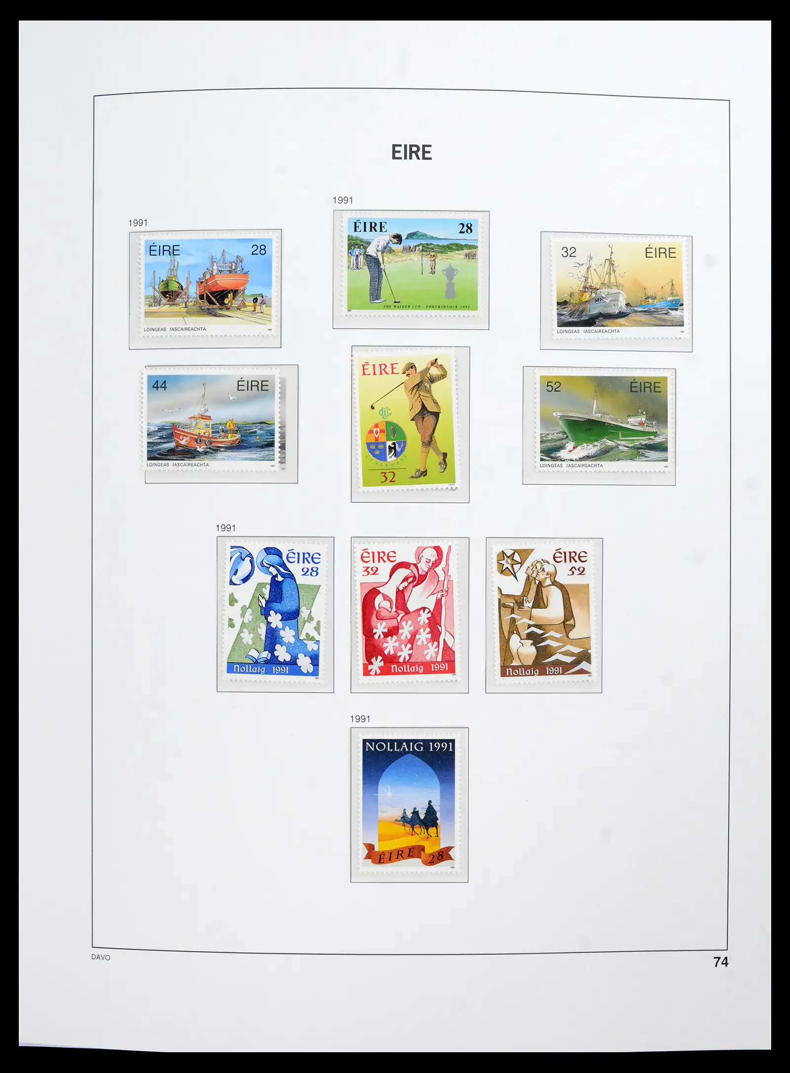 42100 0100 - Postzegelverzameling 42100 Ierland 1922-2016.