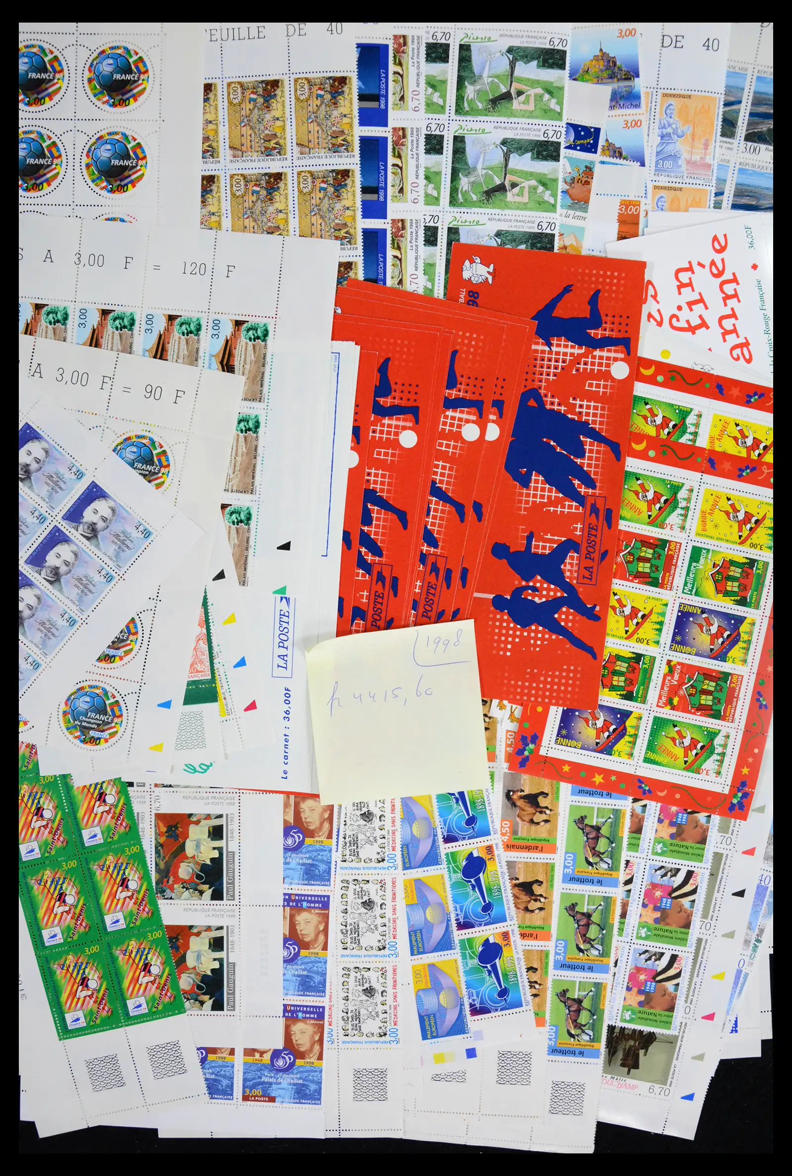 42111 0022 - Postzegelverzameling 42111 Frankrijk postfris in aantallen 1989-2007.