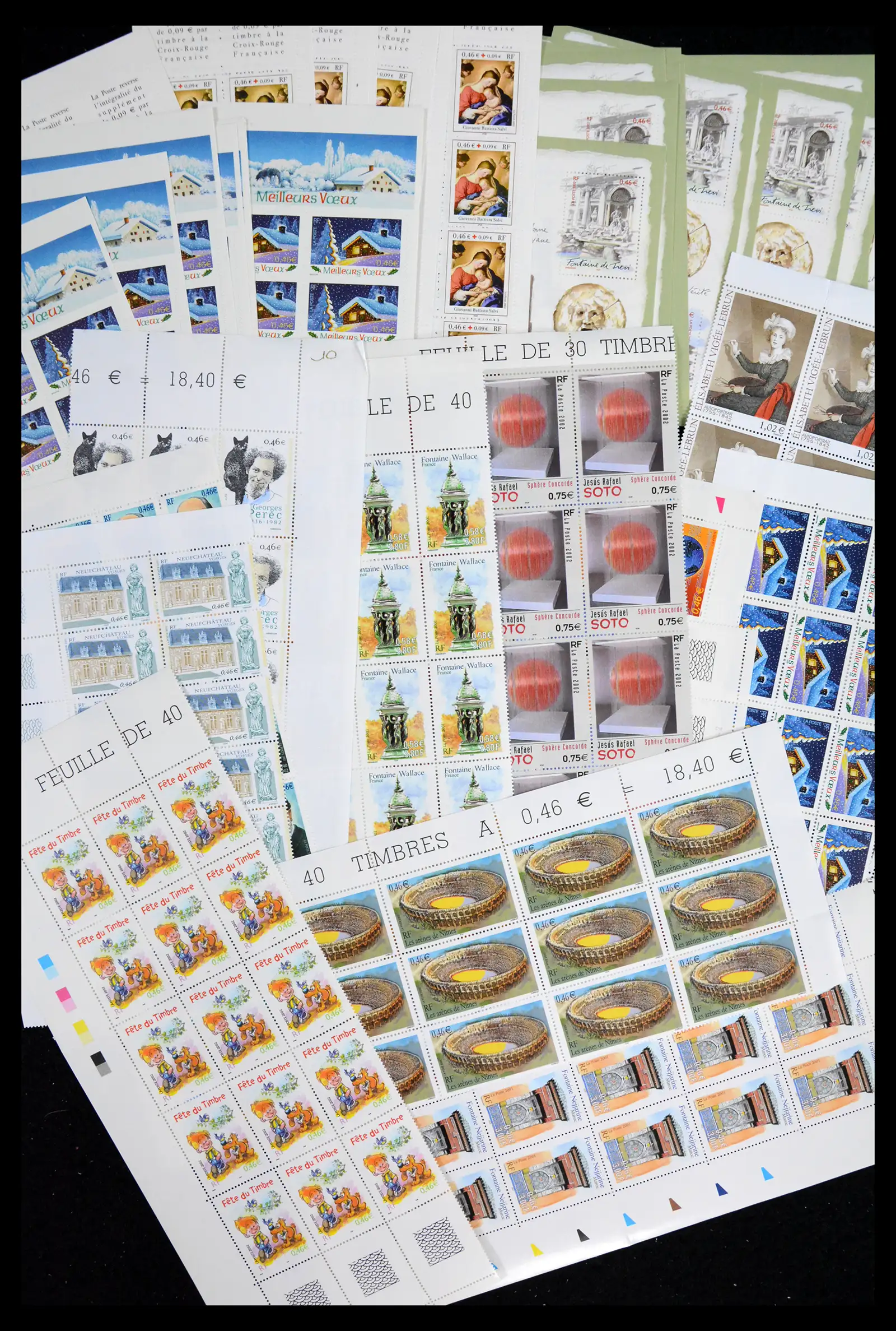 42111 0026 - Postzegelverzameling 42111 Frankrijk postfris in aantallen 1989-2007.