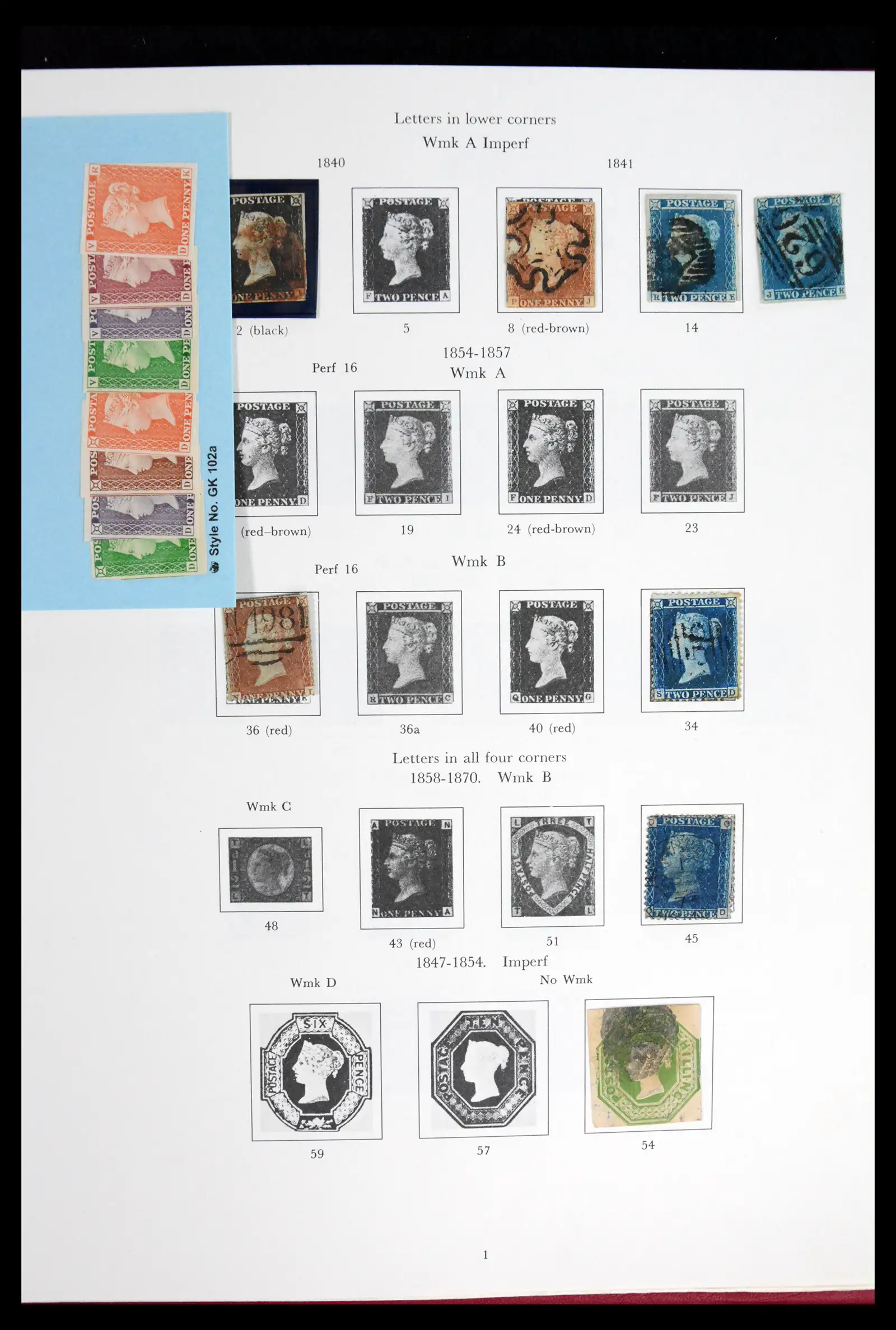 42112 0001 - Stamp collection 42112 Great Britain 1840-1972.