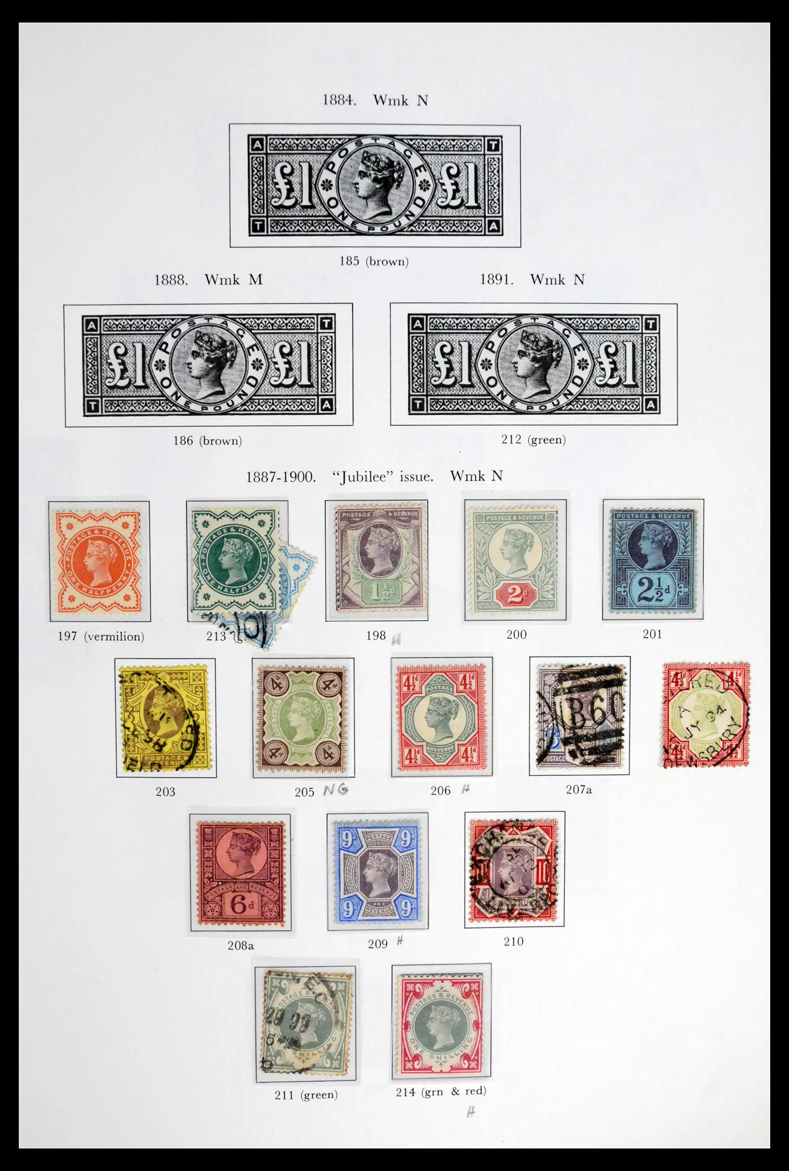 42112 0006 - Stamp collection 42112 Great Britain 1840-1972.