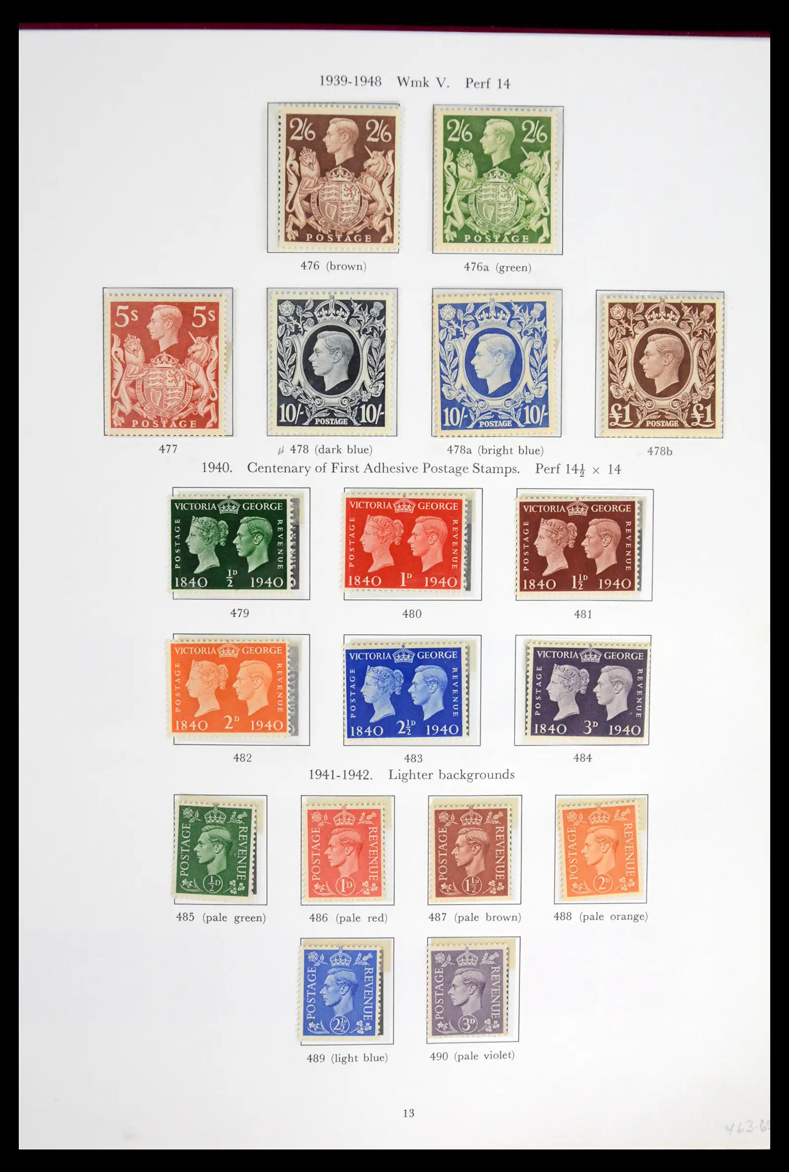 42112 0014 - Stamp collection 42112 Great Britain 1840-1972.