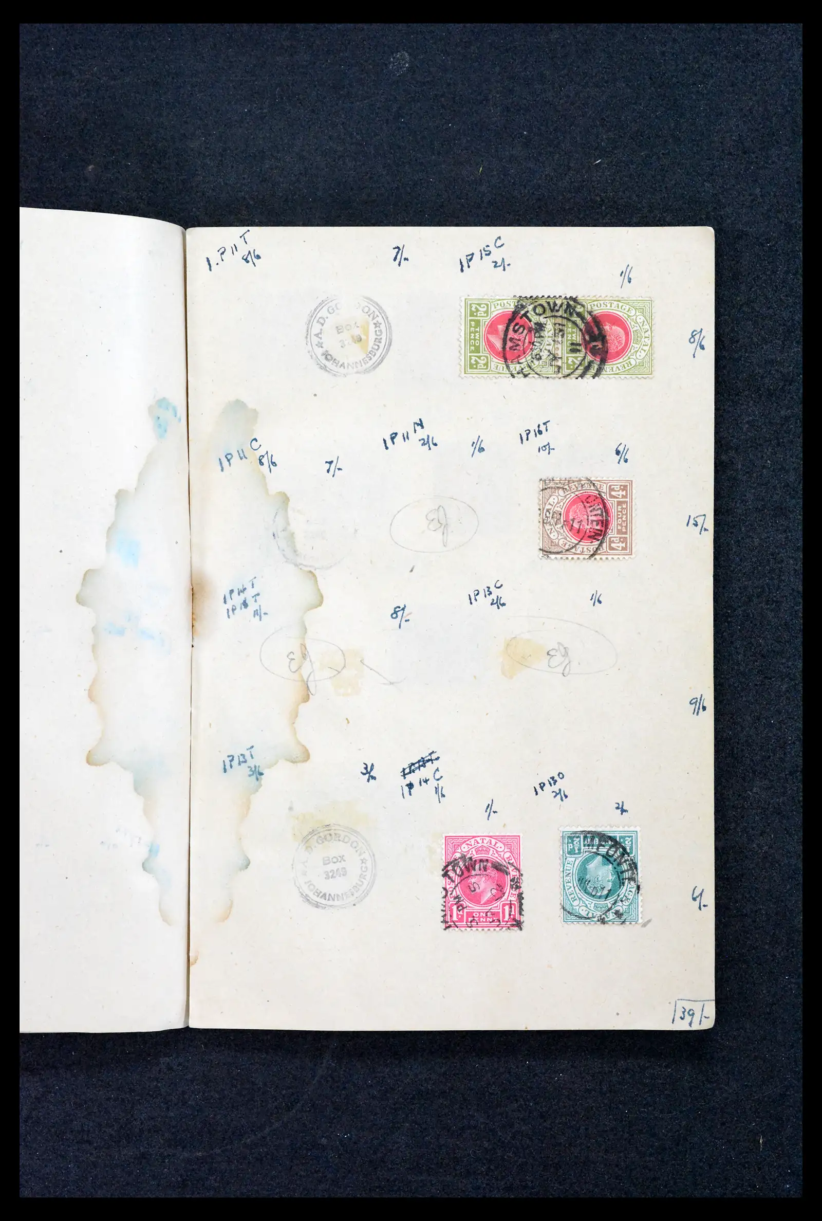 42114 0004 - Postzegelverzameling 42114 Zuid Afrika stempels tot 1910.