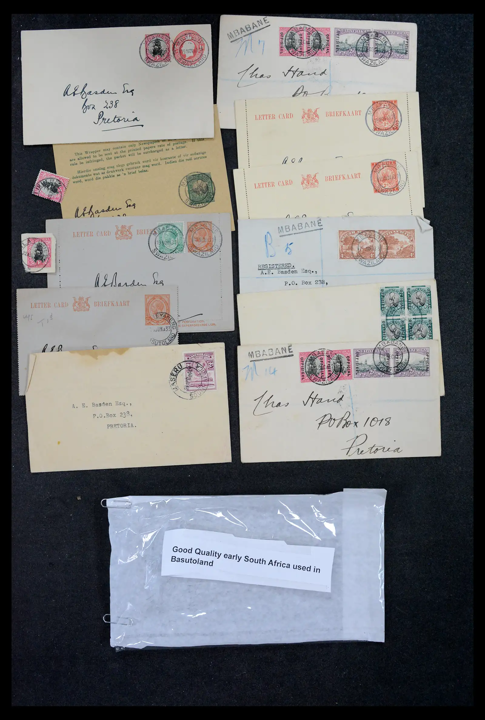 42114 0013 - Postzegelverzameling 42114 Zuid Afrika stempels tot 1910.