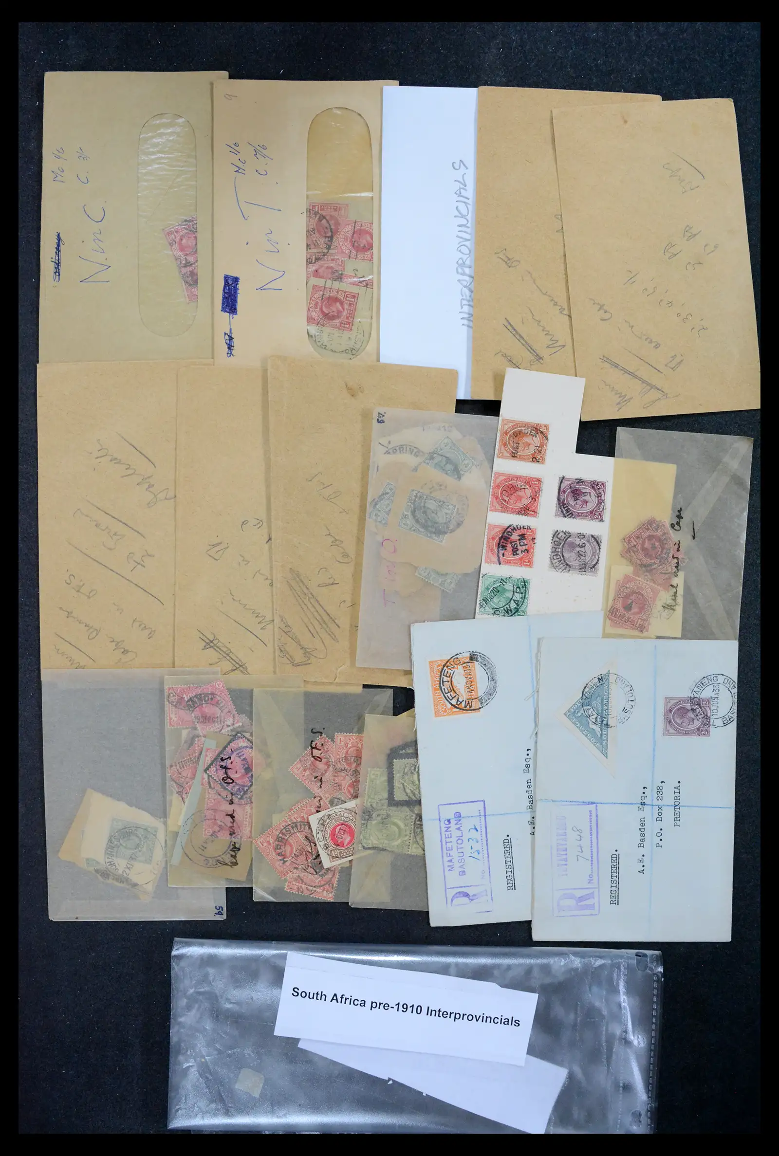 42114 0015 - Postzegelverzameling 42114 Zuid Afrika stempels tot 1910.