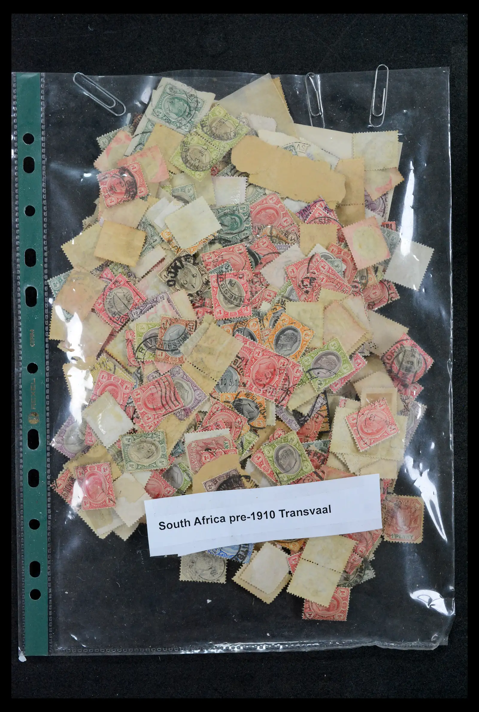 42114 0021 - Postzegelverzameling 42114 Zuid Afrika stempels tot 1910.