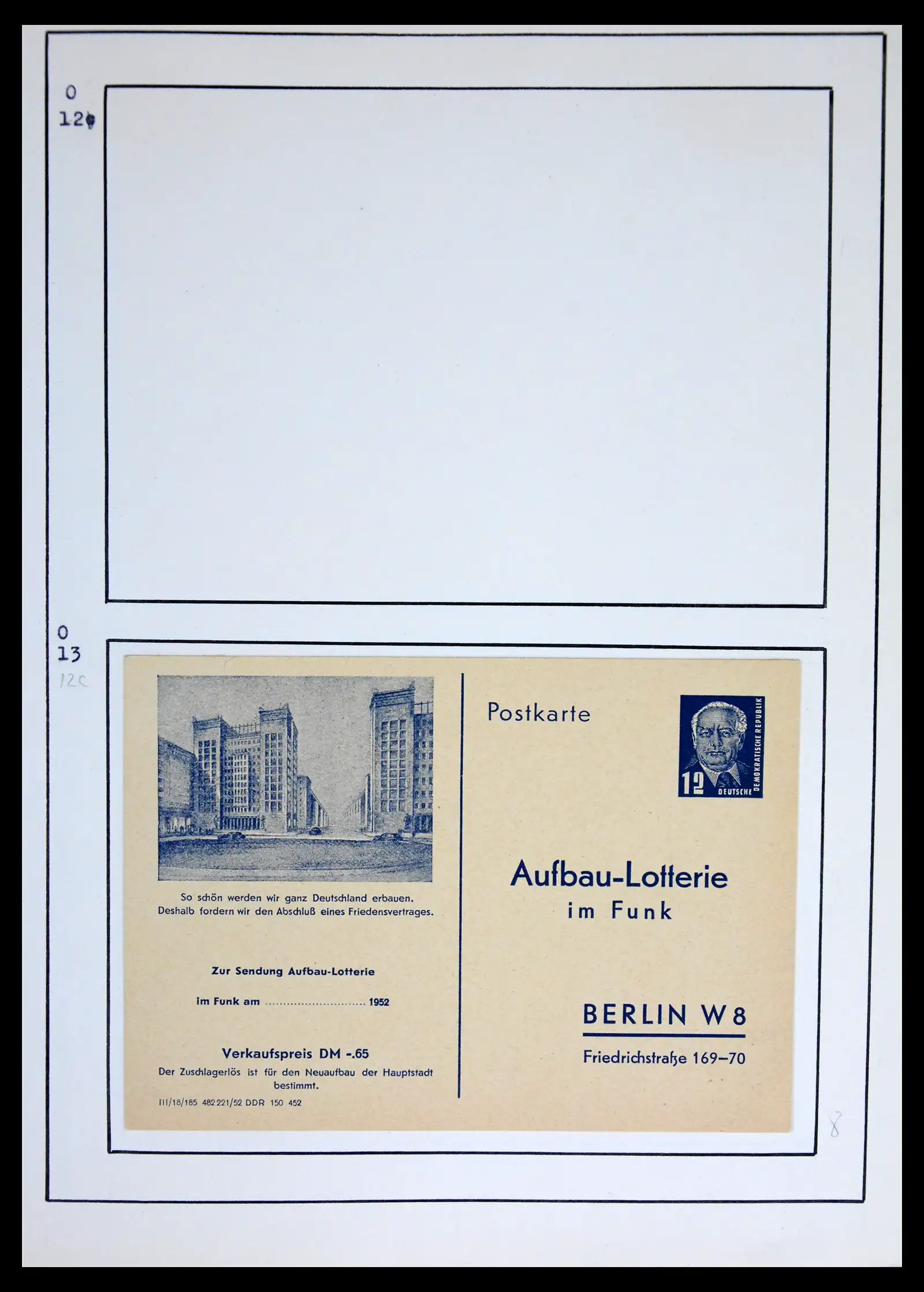 42116 0004 - Stamp collection 42116 DDR postal stationary collection 1949-1960.