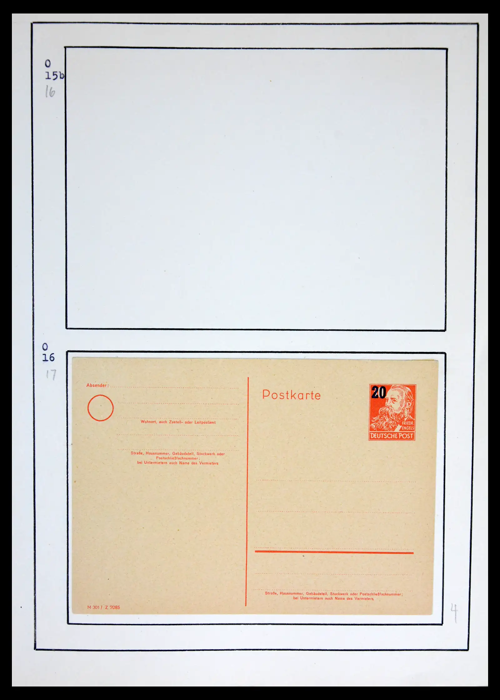 42116 0005 - Stamp collection 42116 DDR postal stationary collection 1949-1960.