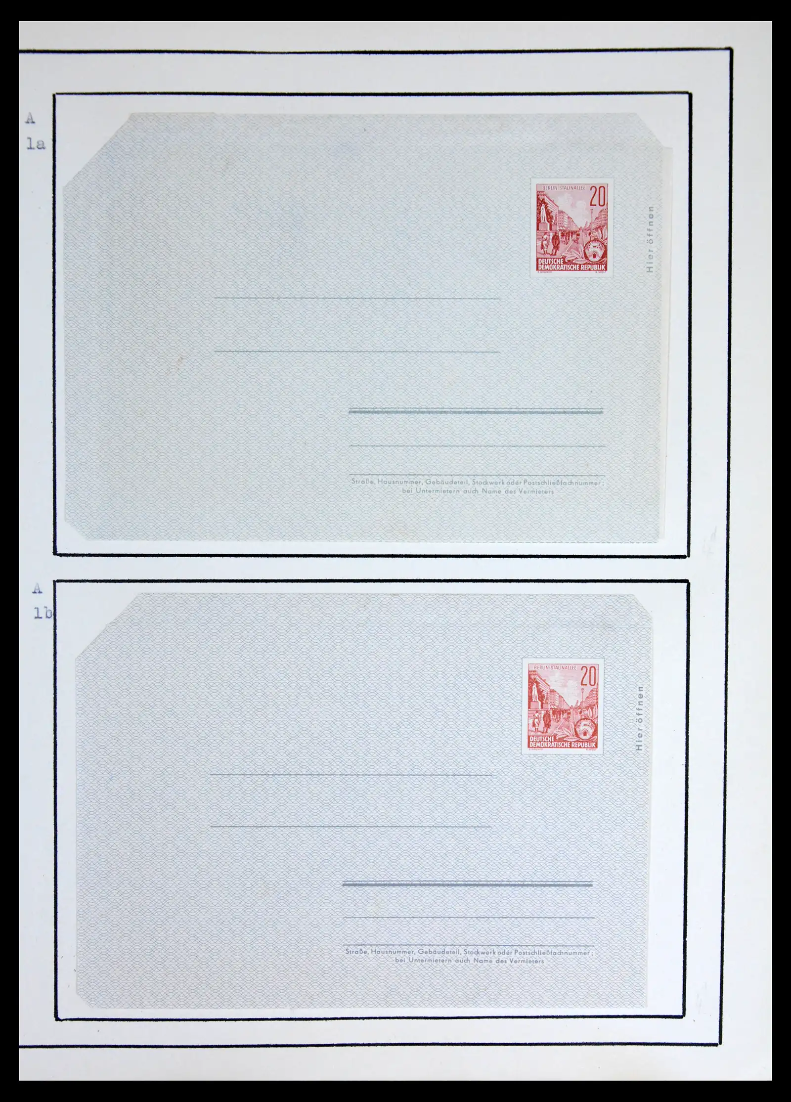 42116 0015 - Stamp collection 42116 DDR postal stationary collection 1949-1960.