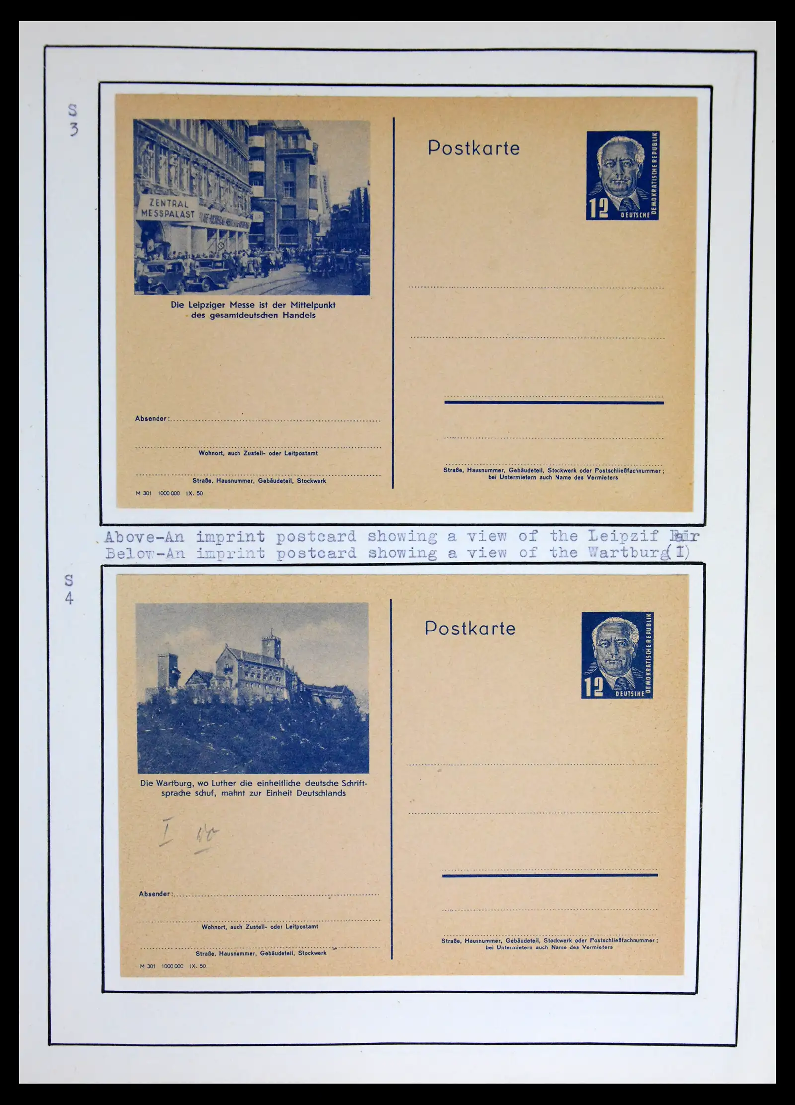 42116 0020 - Stamp collection 42116 DDR postal stationary collection 1949-1960.