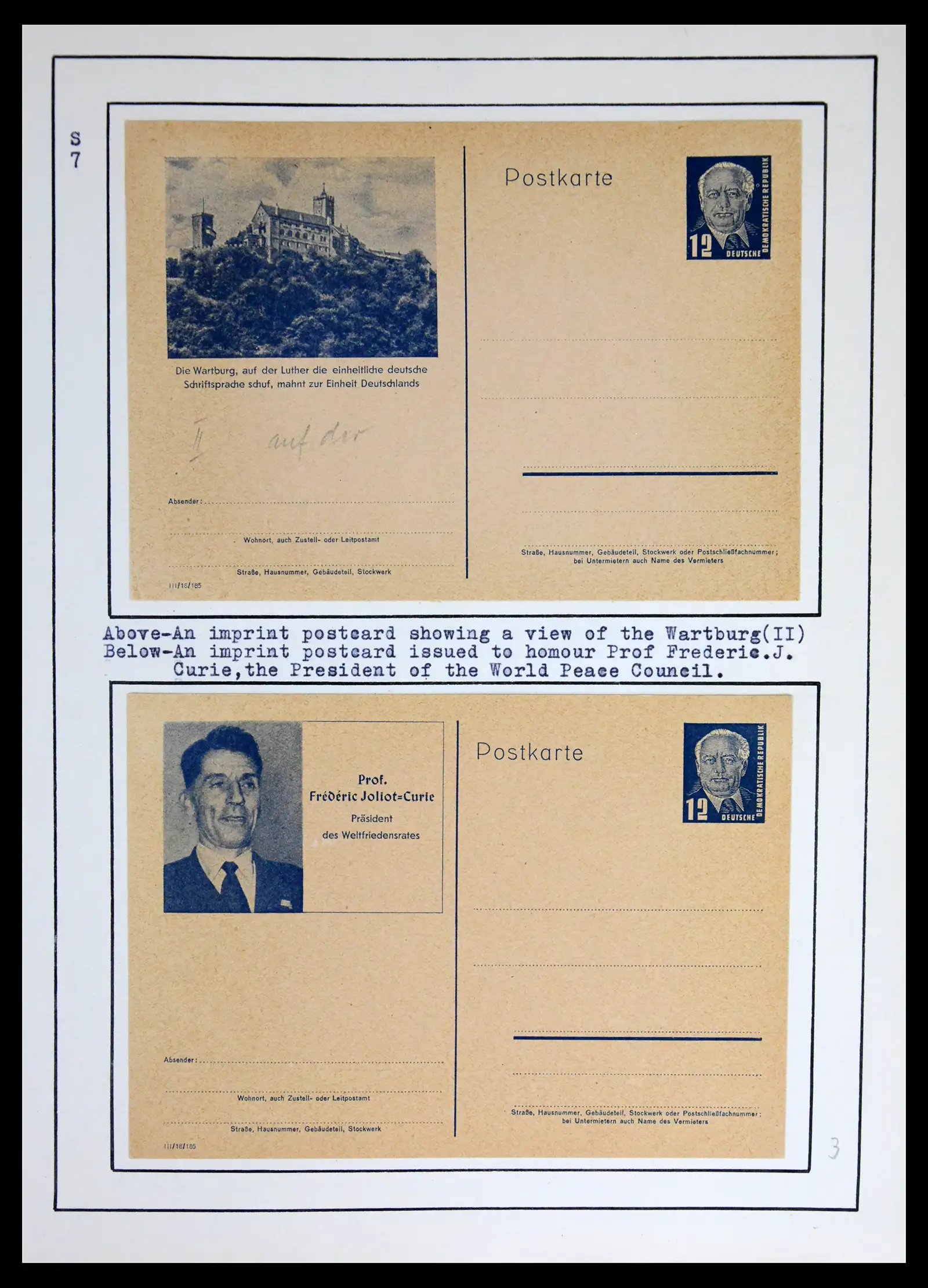 42116 0022 - Stamp collection 42116 DDR postal stationary collection 1949-1960.