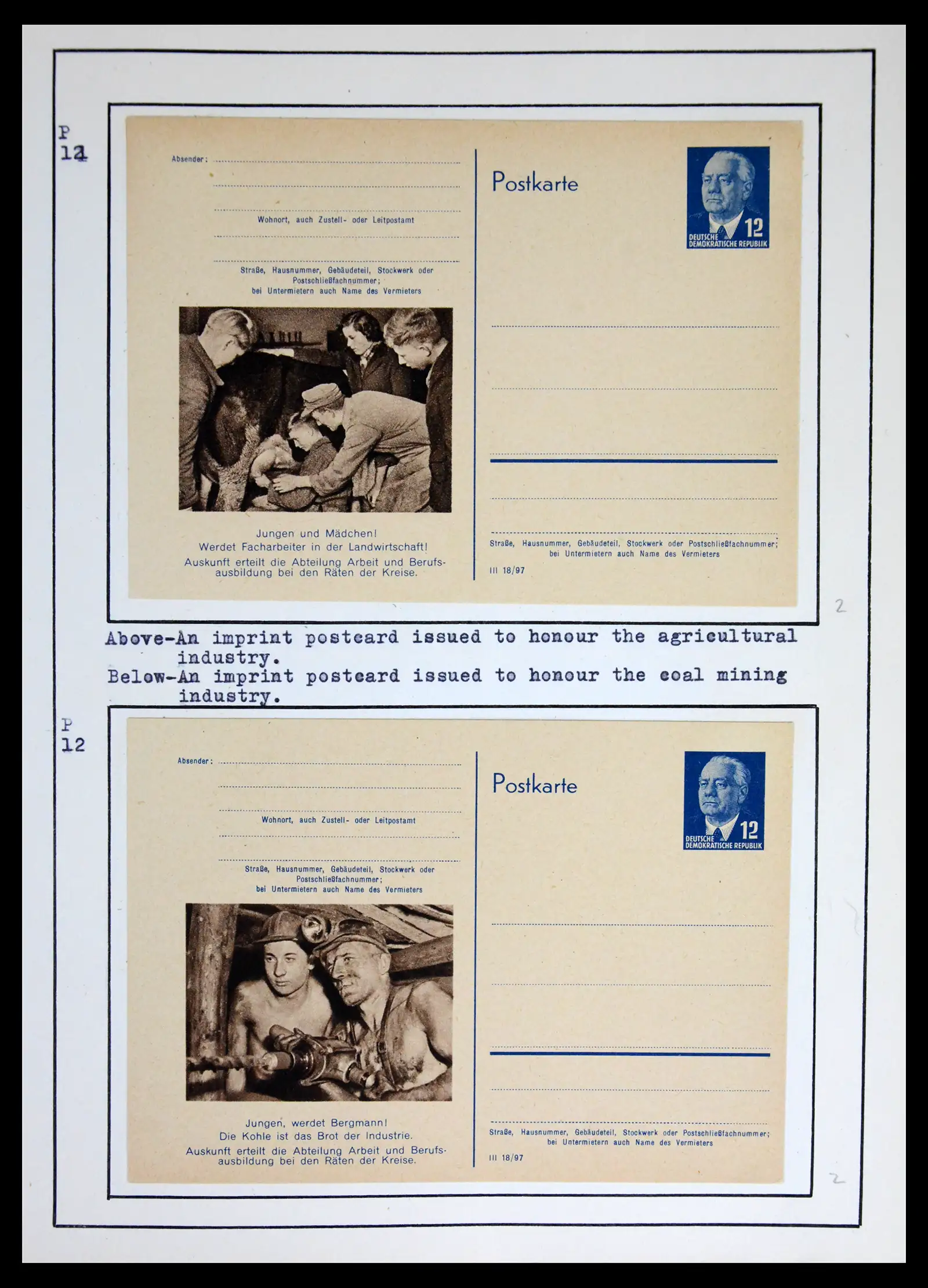 42116 0024 - Stamp collection 42116 DDR postal stationary collection 1949-1960.