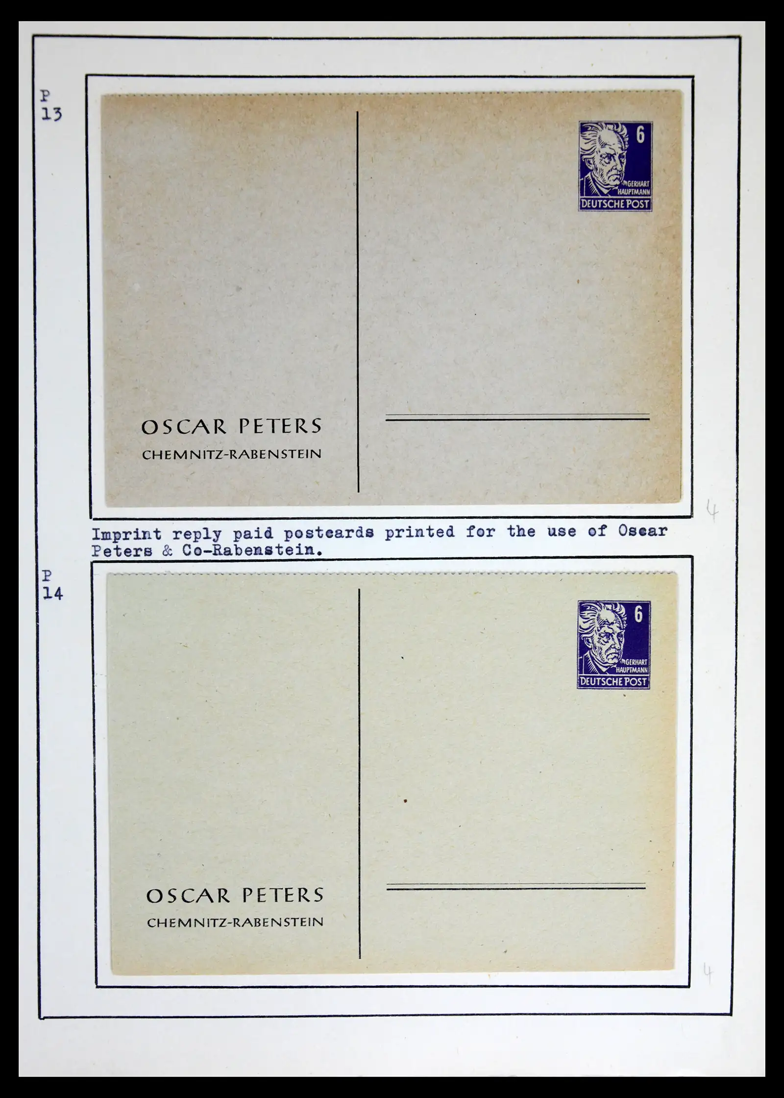 42116 0033 - Stamp collection 42116 DDR postal stationary collection 1949-1960.