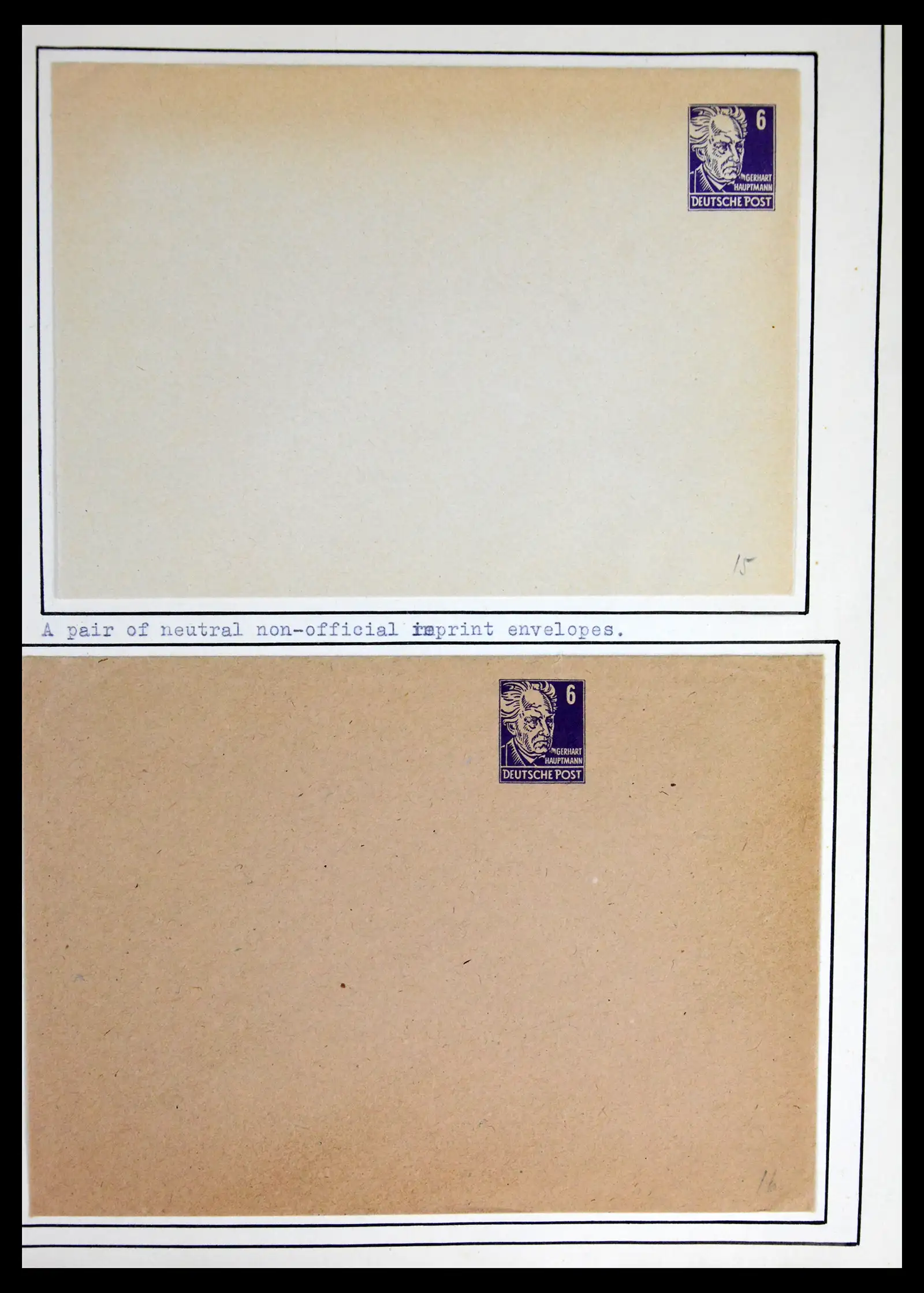 42116 0034 - Stamp collection 42116 DDR postal stationary collection 1949-1960.