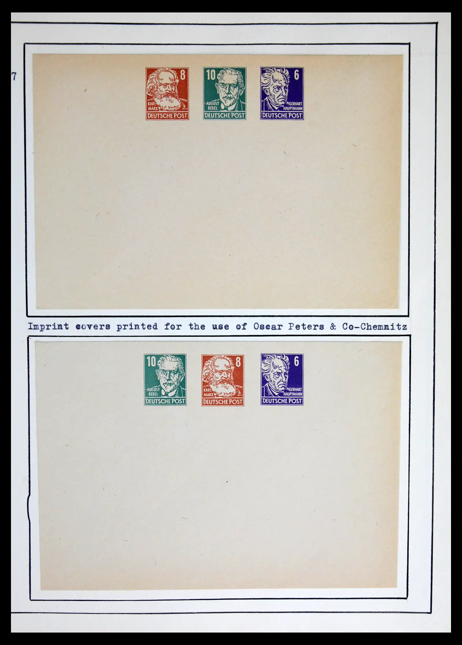 42116 0035 - Stamp collection 42116 DDR postal stationary collection 1949-1960.