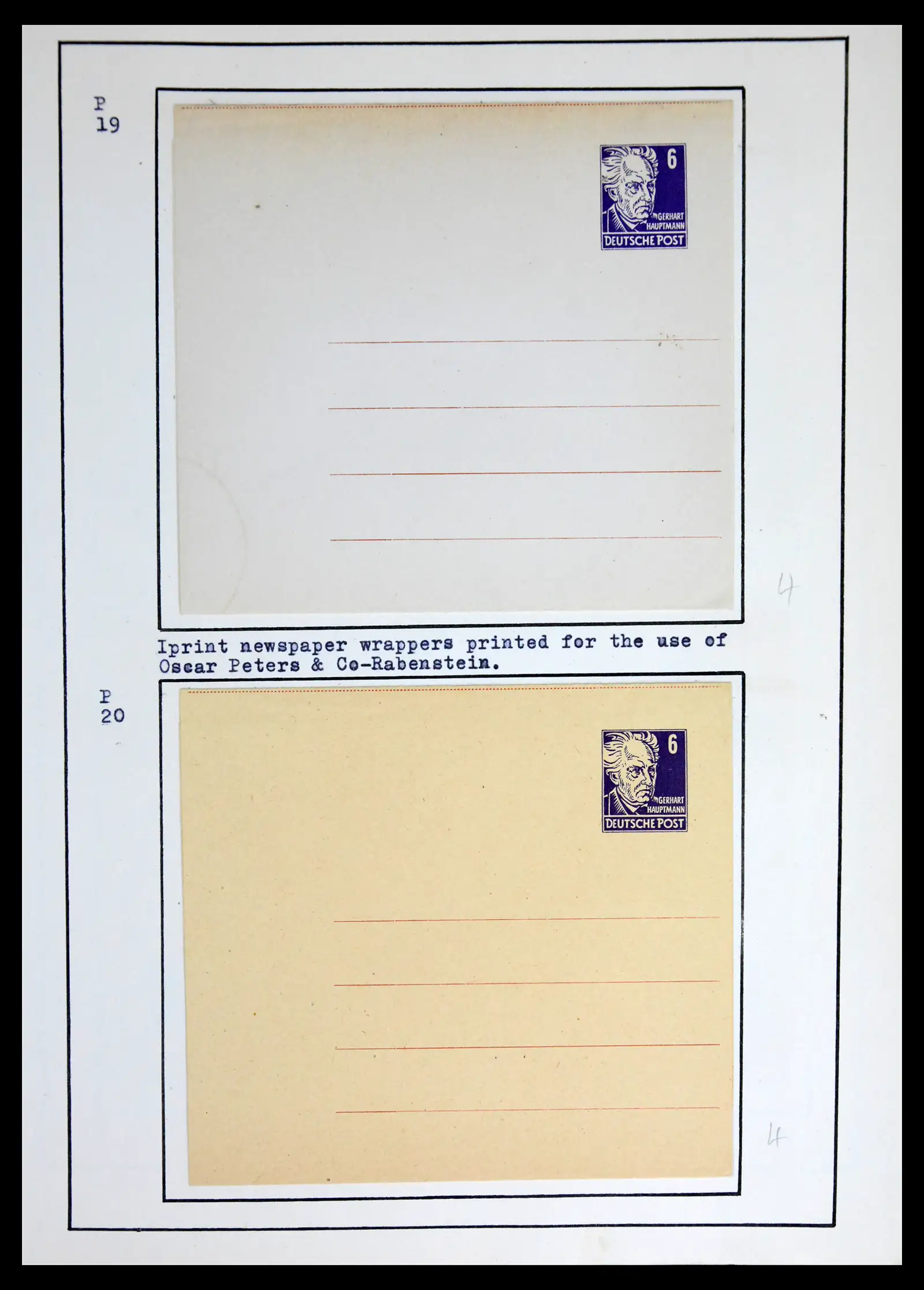 42116 0037 - Stamp collection 42116 DDR postal stationary collection 1949-1960.