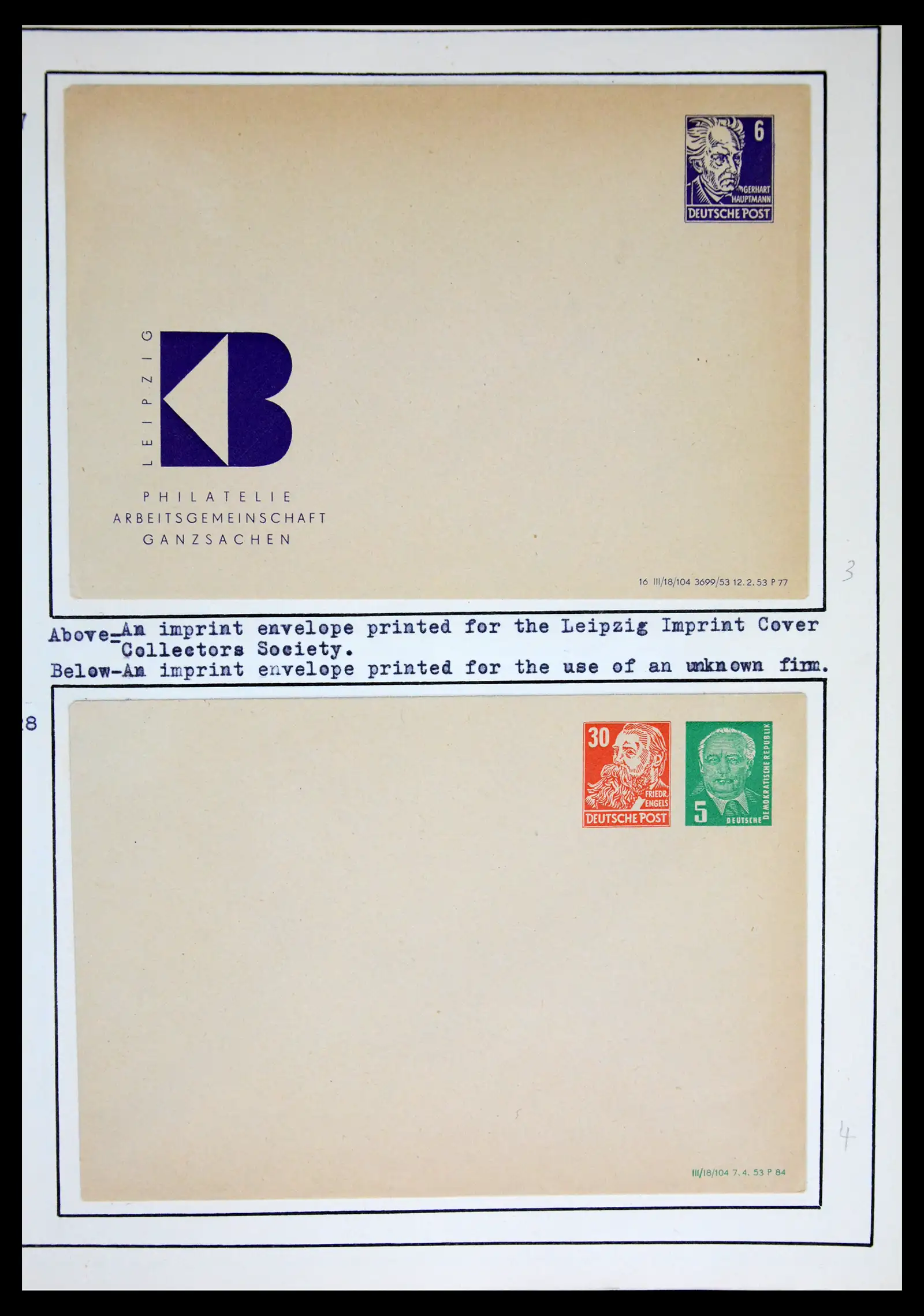 42116 0041 - Stamp collection 42116 DDR postal stationary collection 1949-1960.