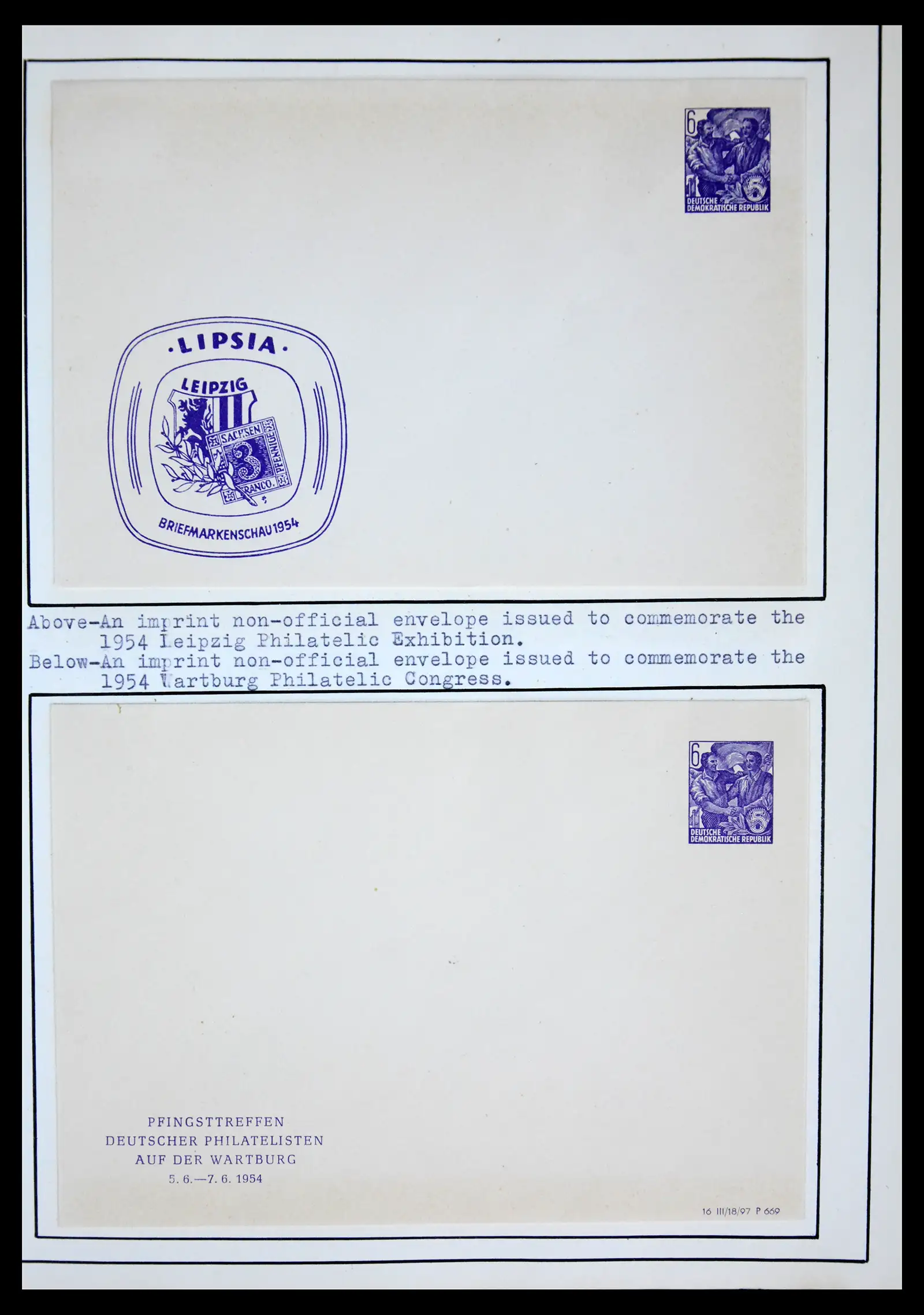 42116 0044 - Stamp collection 42116 DDR postal stationary collection 1949-1960.