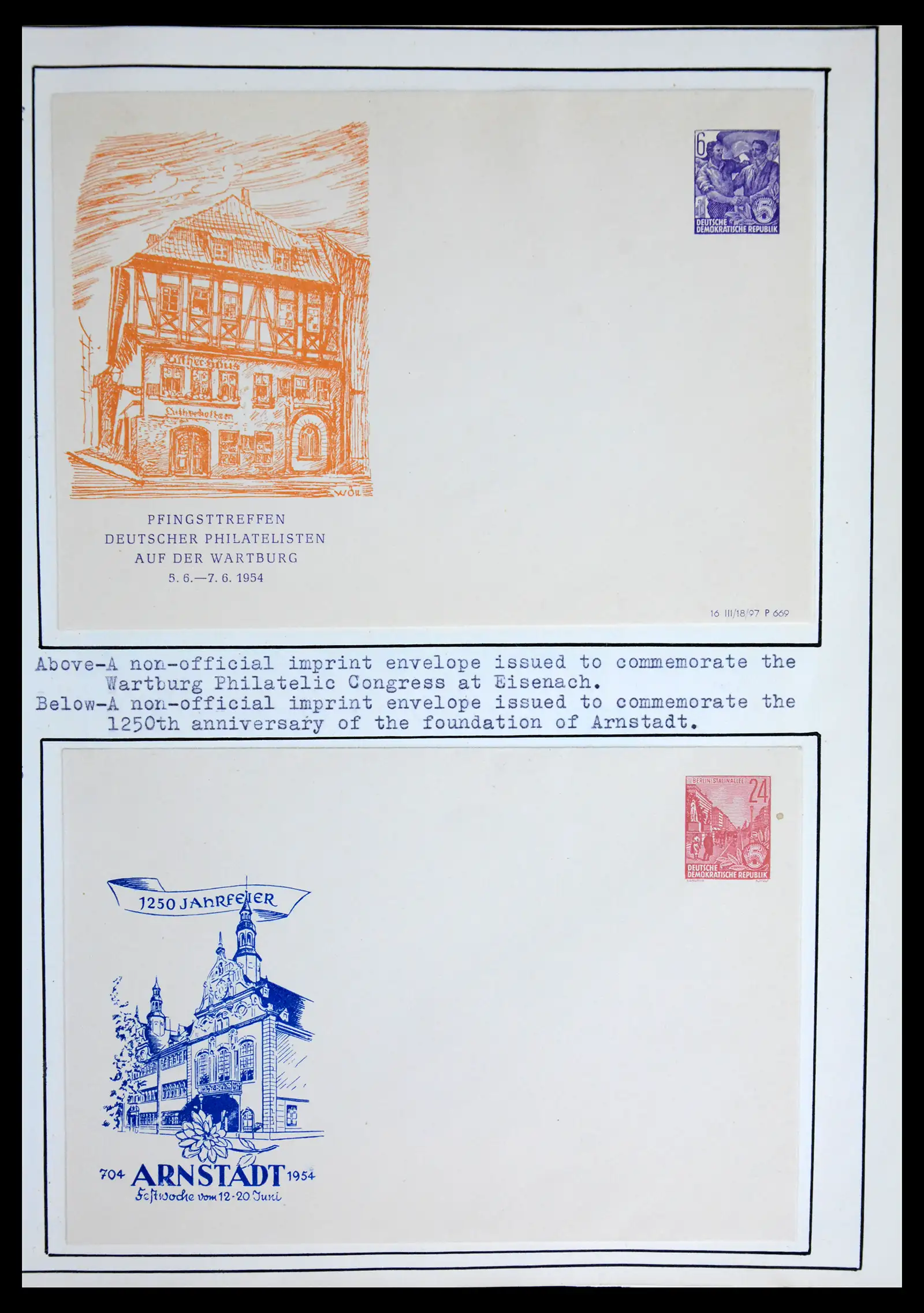 42116 0047 - Stamp collection 42116 DDR postal stationary collection 1949-1960.